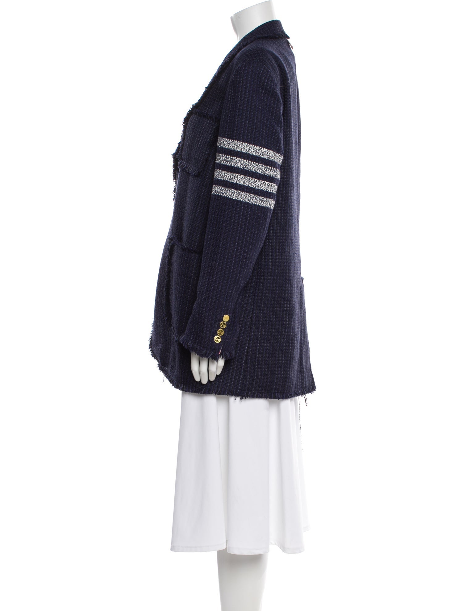 Thom Browne 4-Bar Peacoat