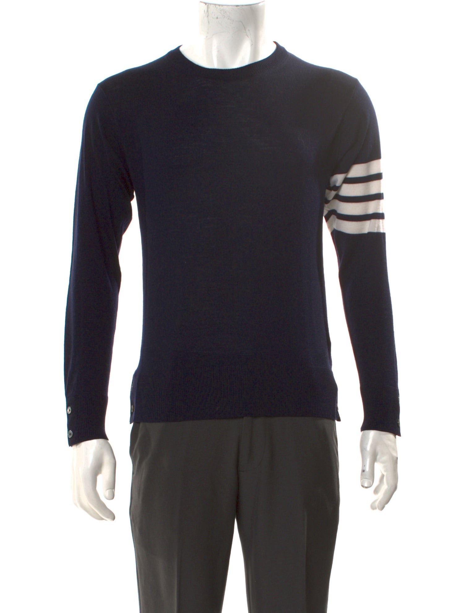 Thom Browne 4-Bar Merino Wool Pullover