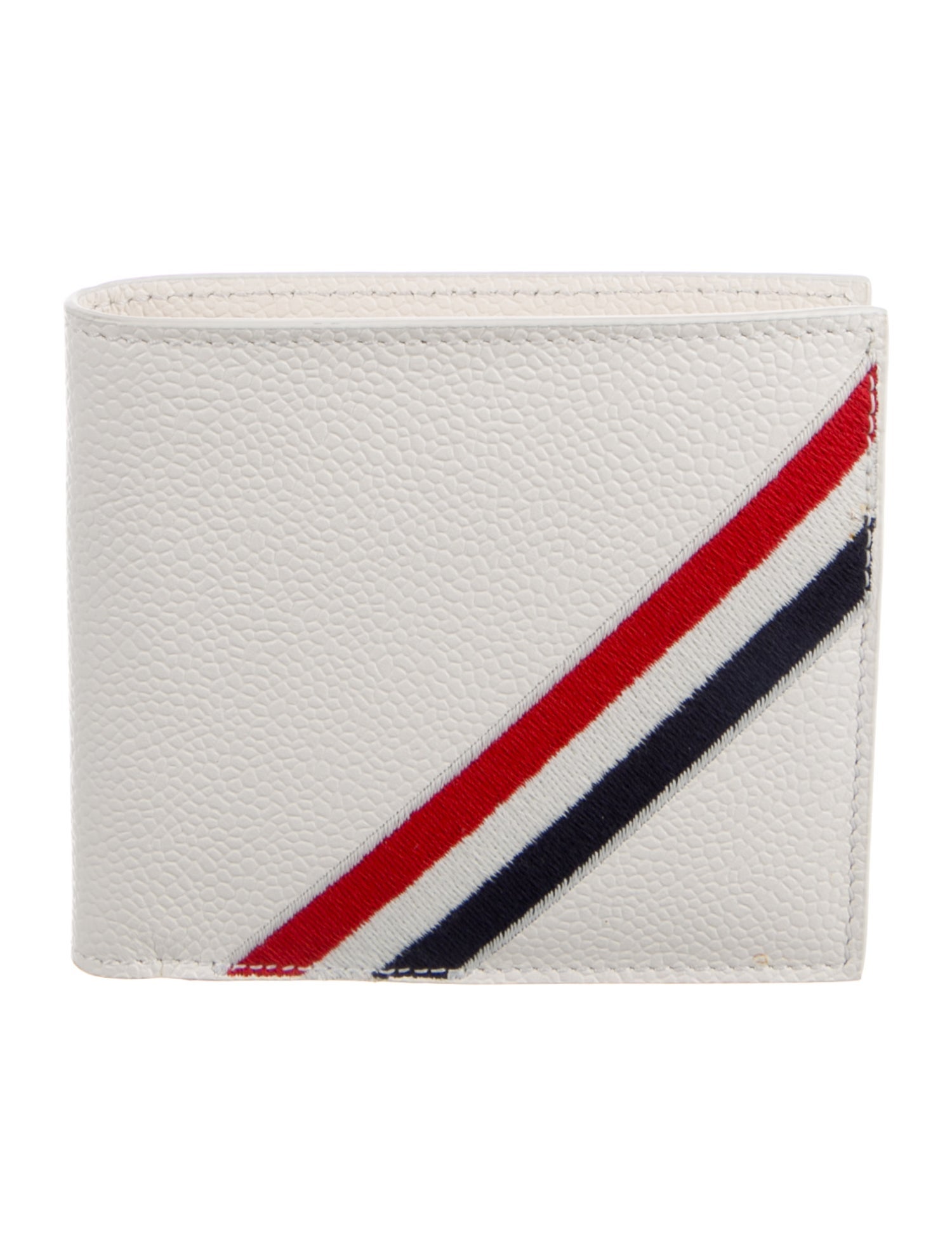 Thom Browne Leather Striped Bifold Wallet w/ Tags