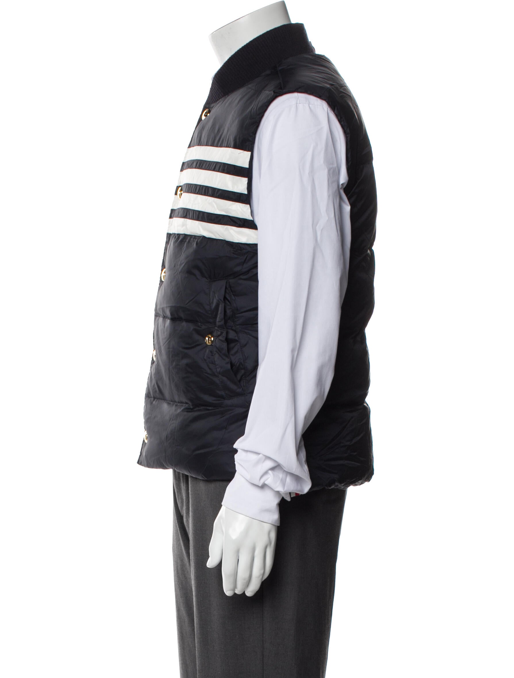 Thom Browne 4 Bar Stripe Vest
