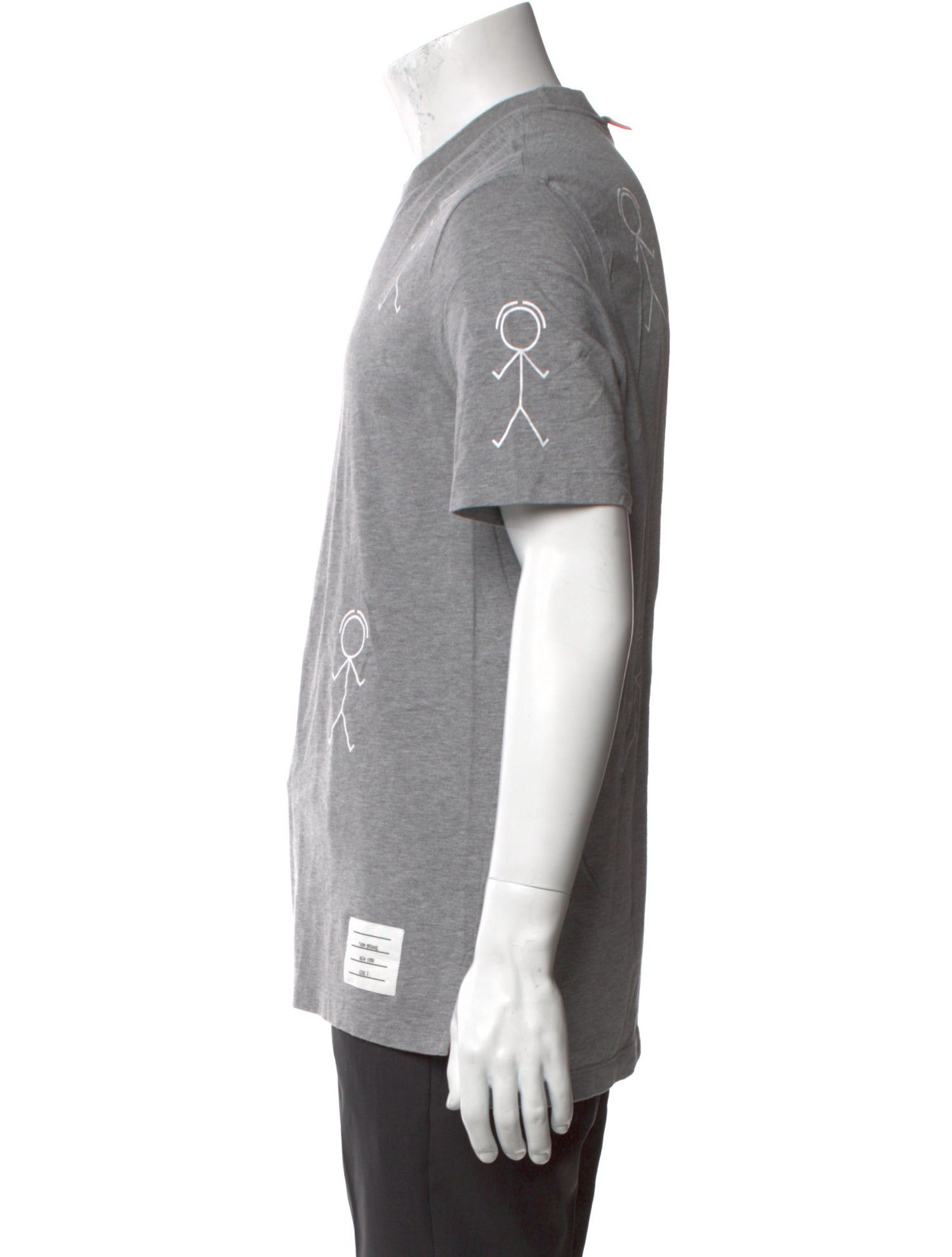 Thom Browne Graphic Print Crew Neck T-Shirt
