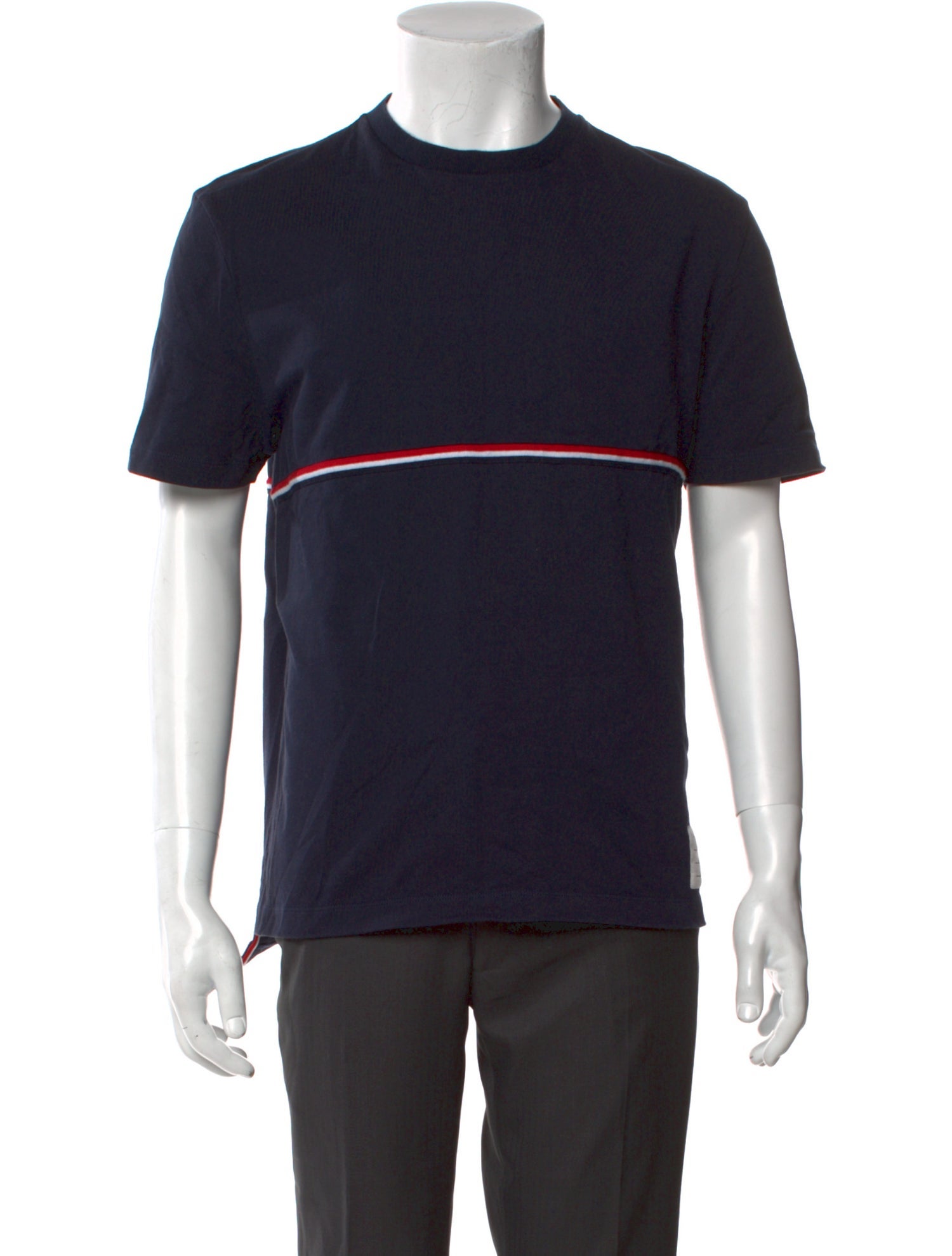 Thom Browne Graphic Print Crew Neck T-Shirt