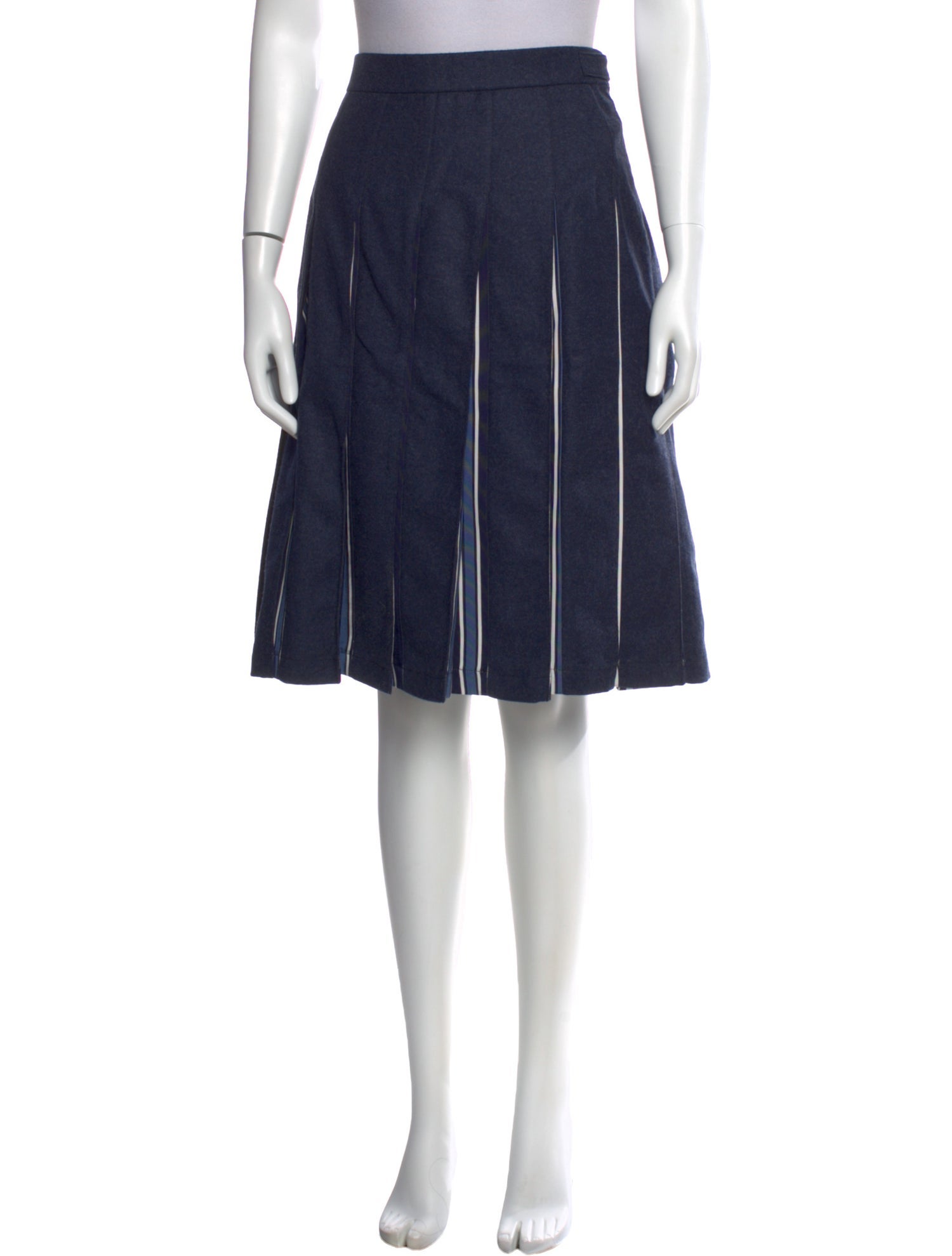 Thom Browne Virgin Wool Knee-Length Skirt