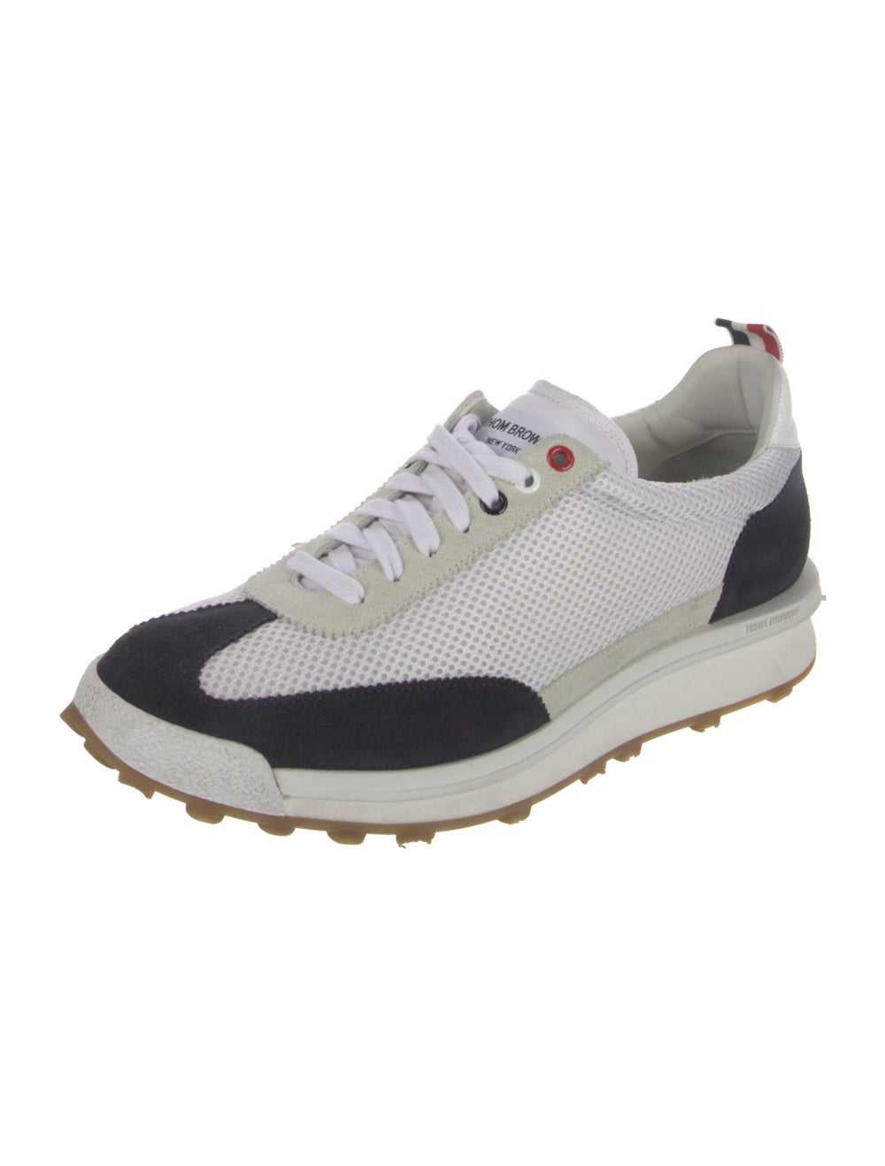 Thom Browne Suede Colorblock Pattern Sneakers - image 2