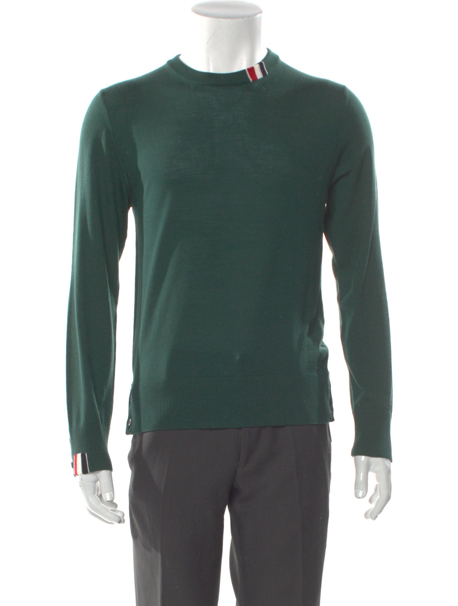 Thom Browne Virgin Wool Crew Neck Pullover