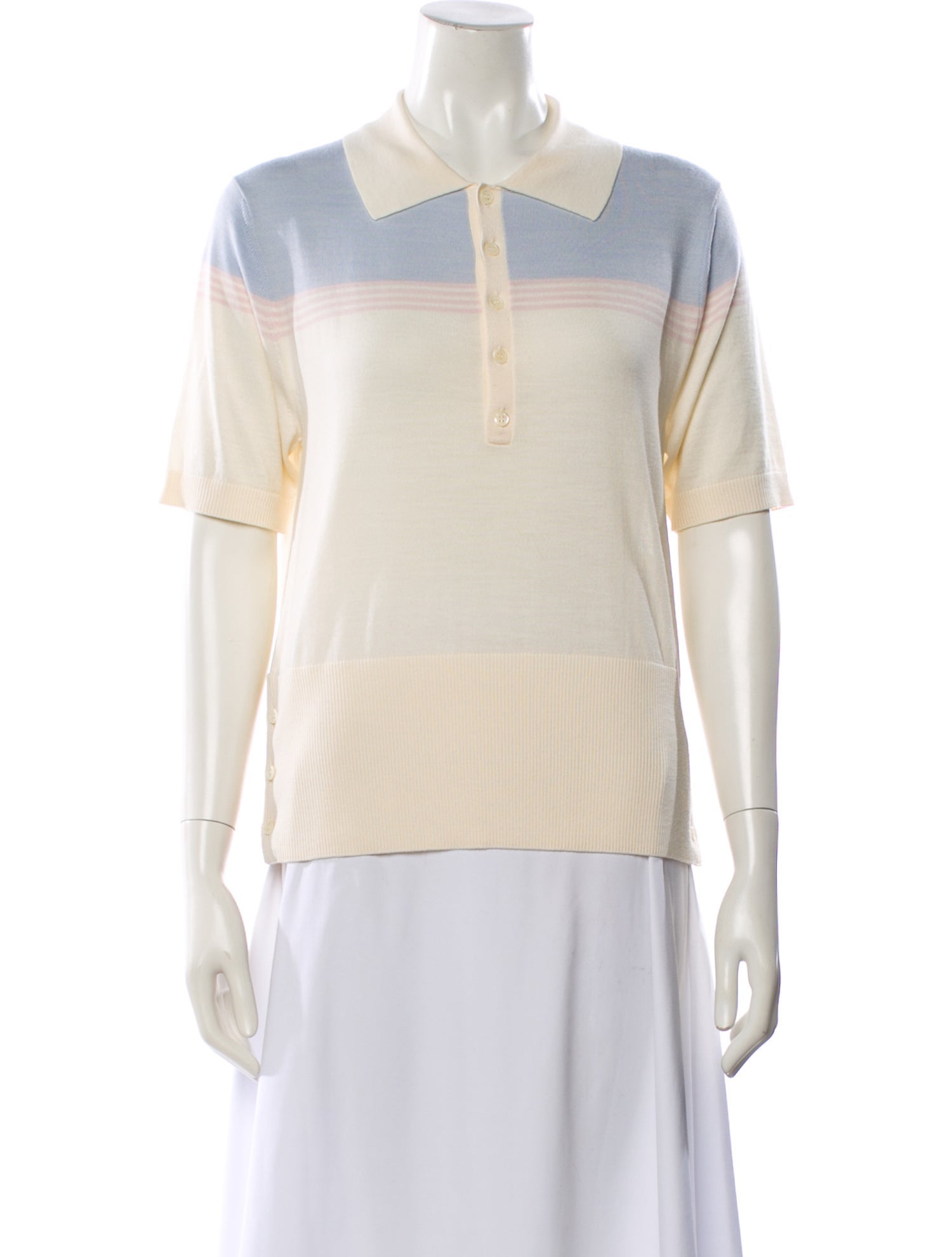 Thom Browne Wool Striped Polo