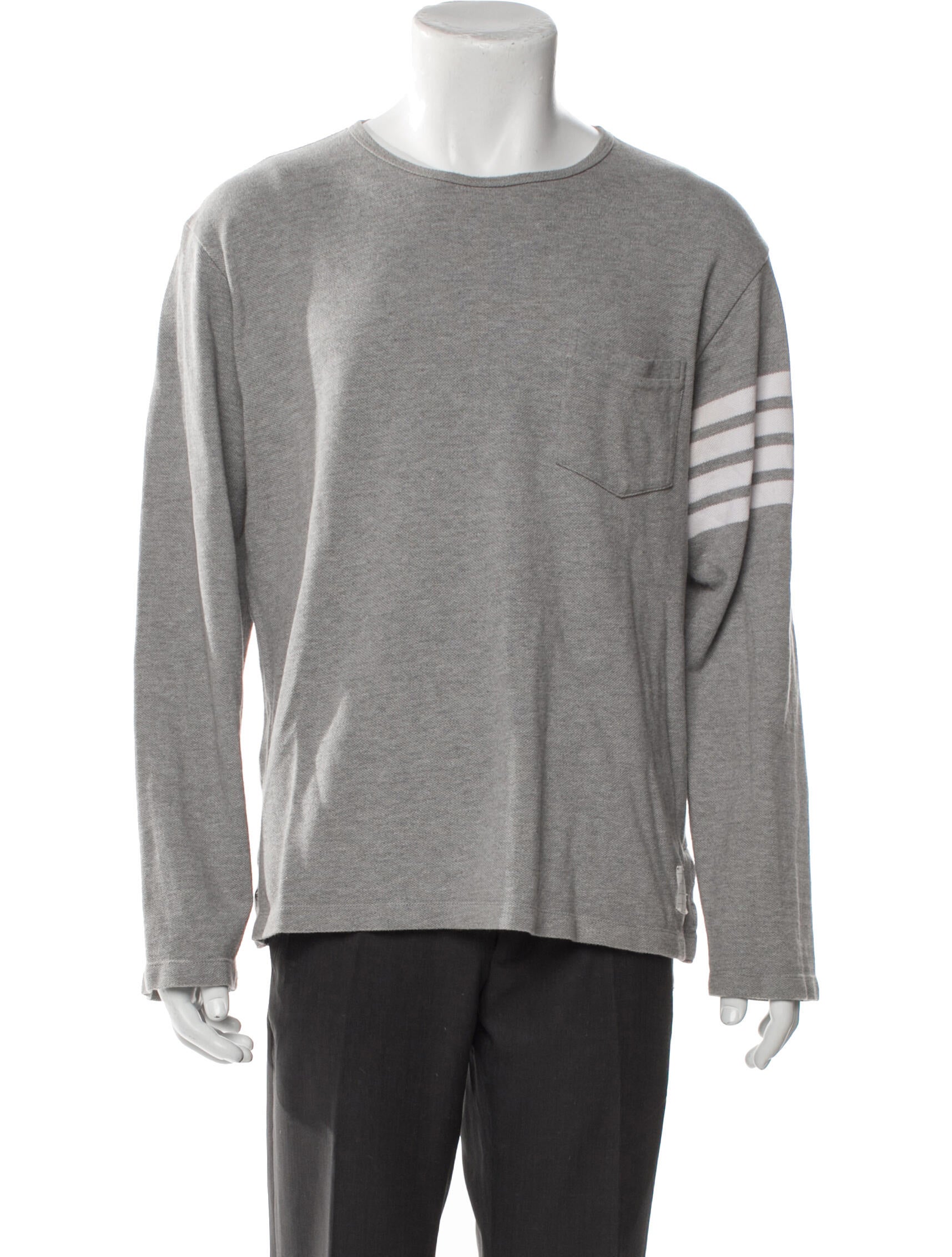 Thom Browne Crew Neck Long Sleeve Pullover