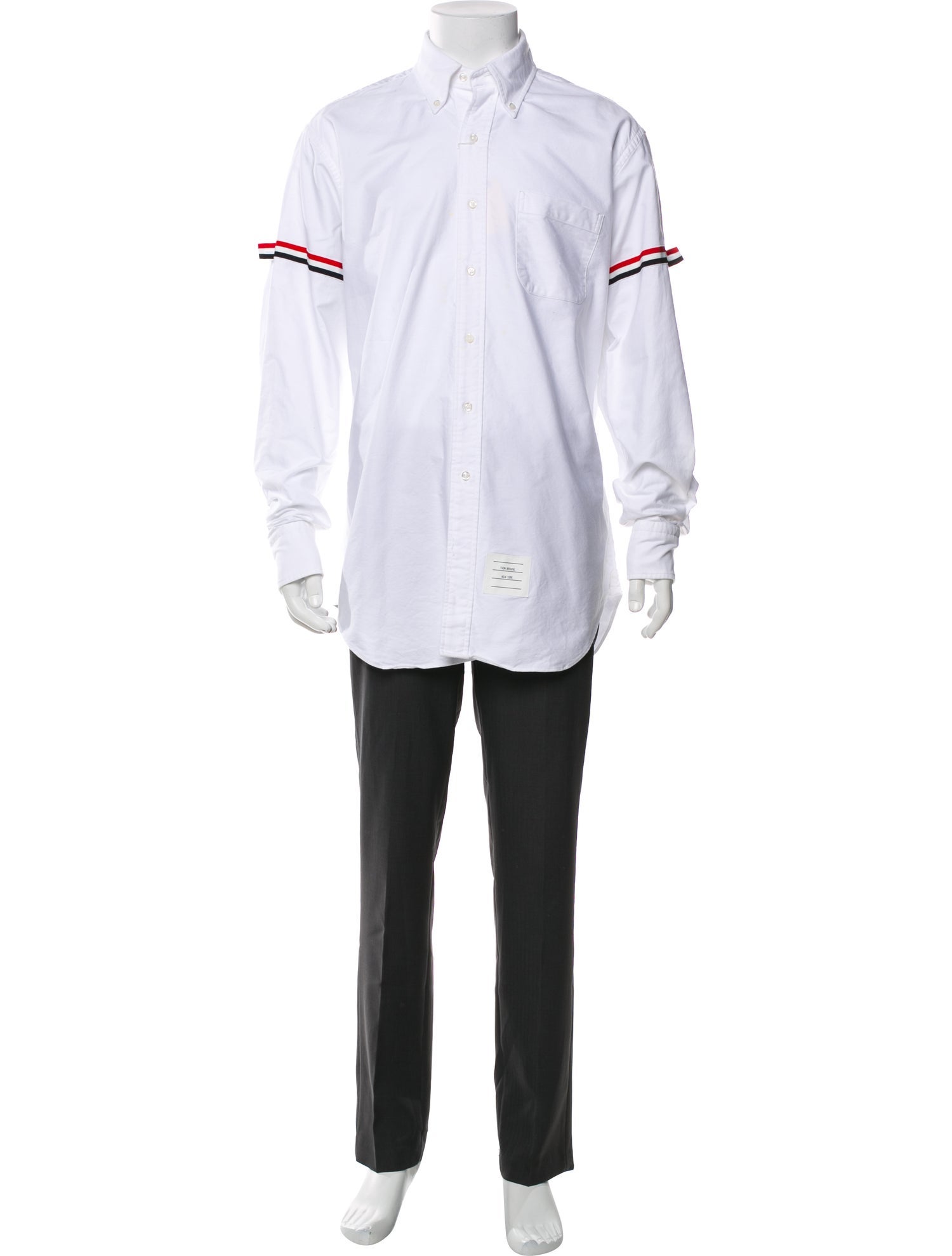 Thom Browne Striped Long Sleeve Shirt