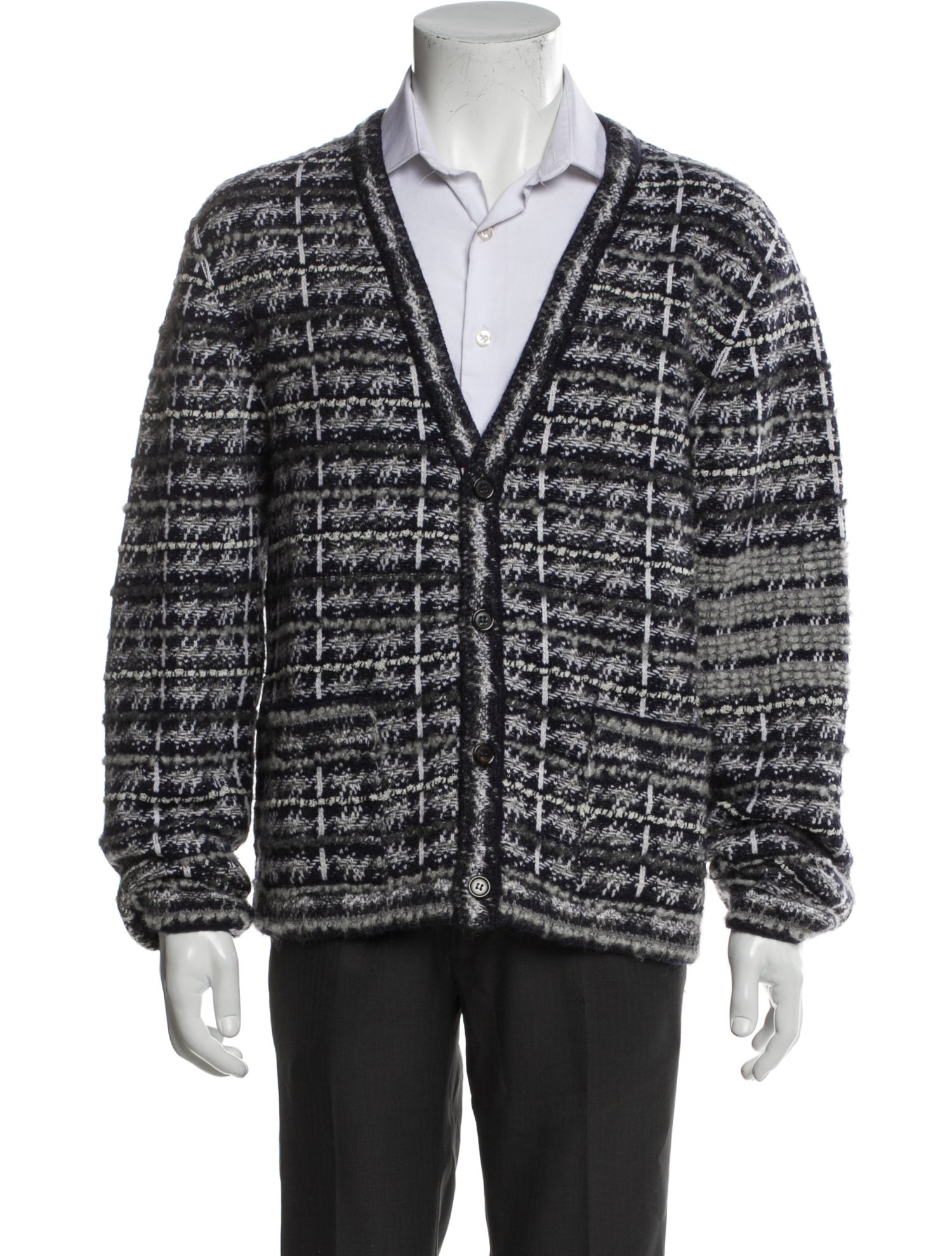 Thom Browne Wool Printed Cardigan