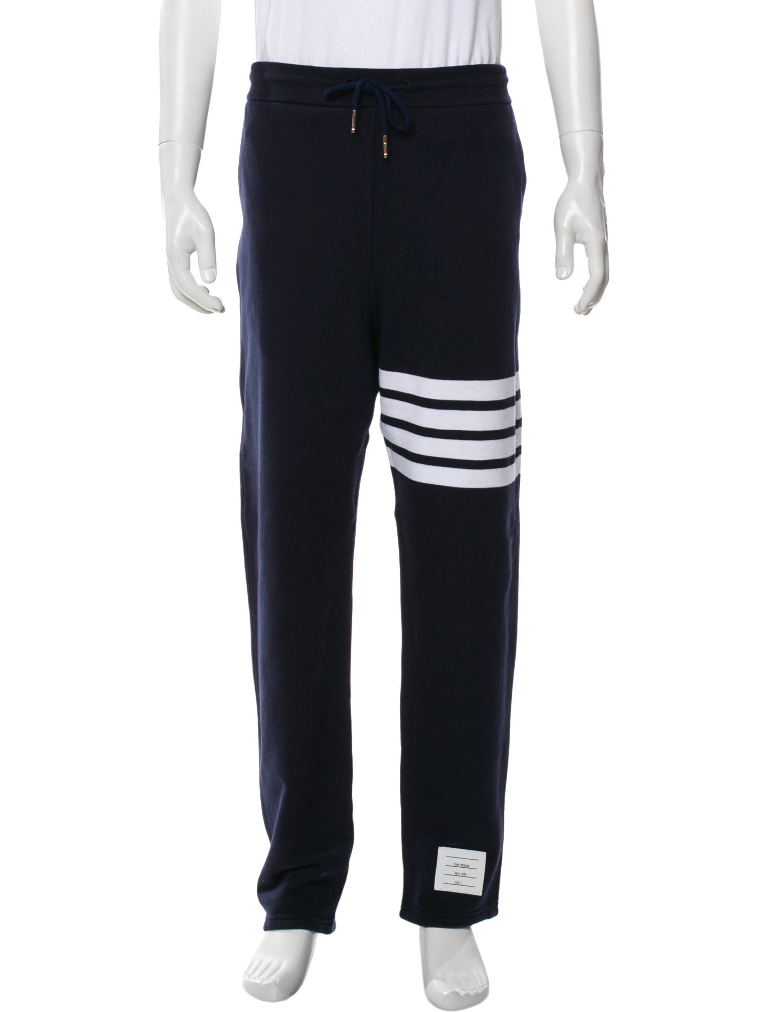 Thom Browne Striped Grosgrain Trim Lounge Bottoms