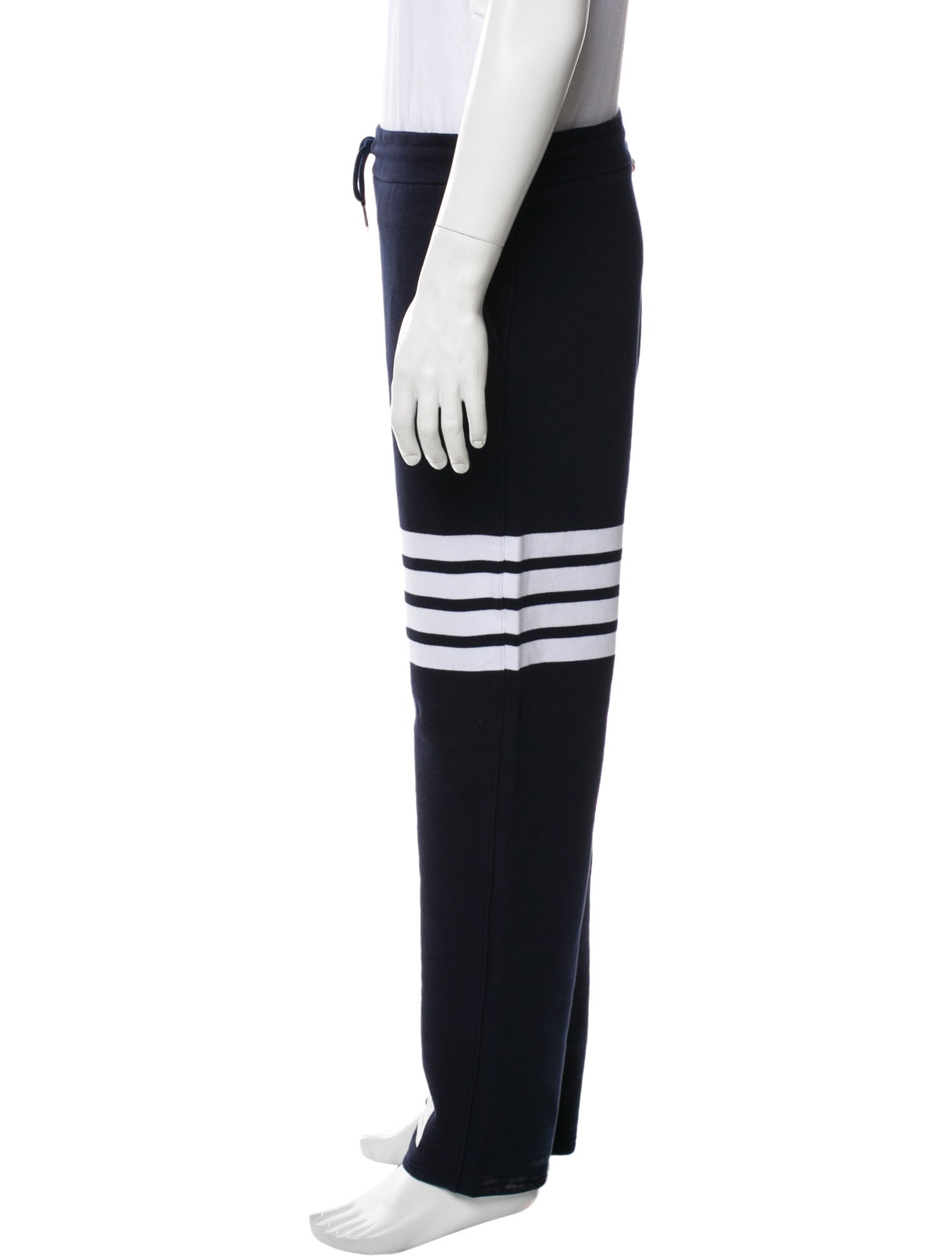 Thom Browne Striped Grosgrain Trim Lounge Bottoms