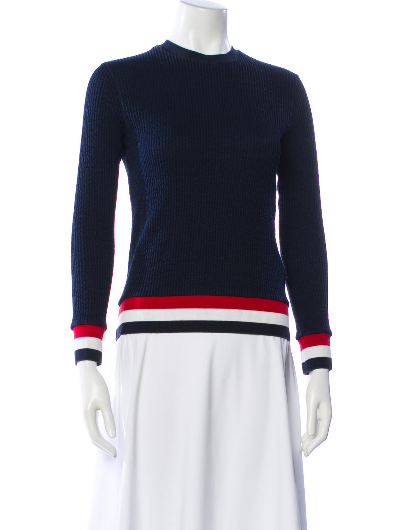 Thom Browne Striped Crew Neck Sweater