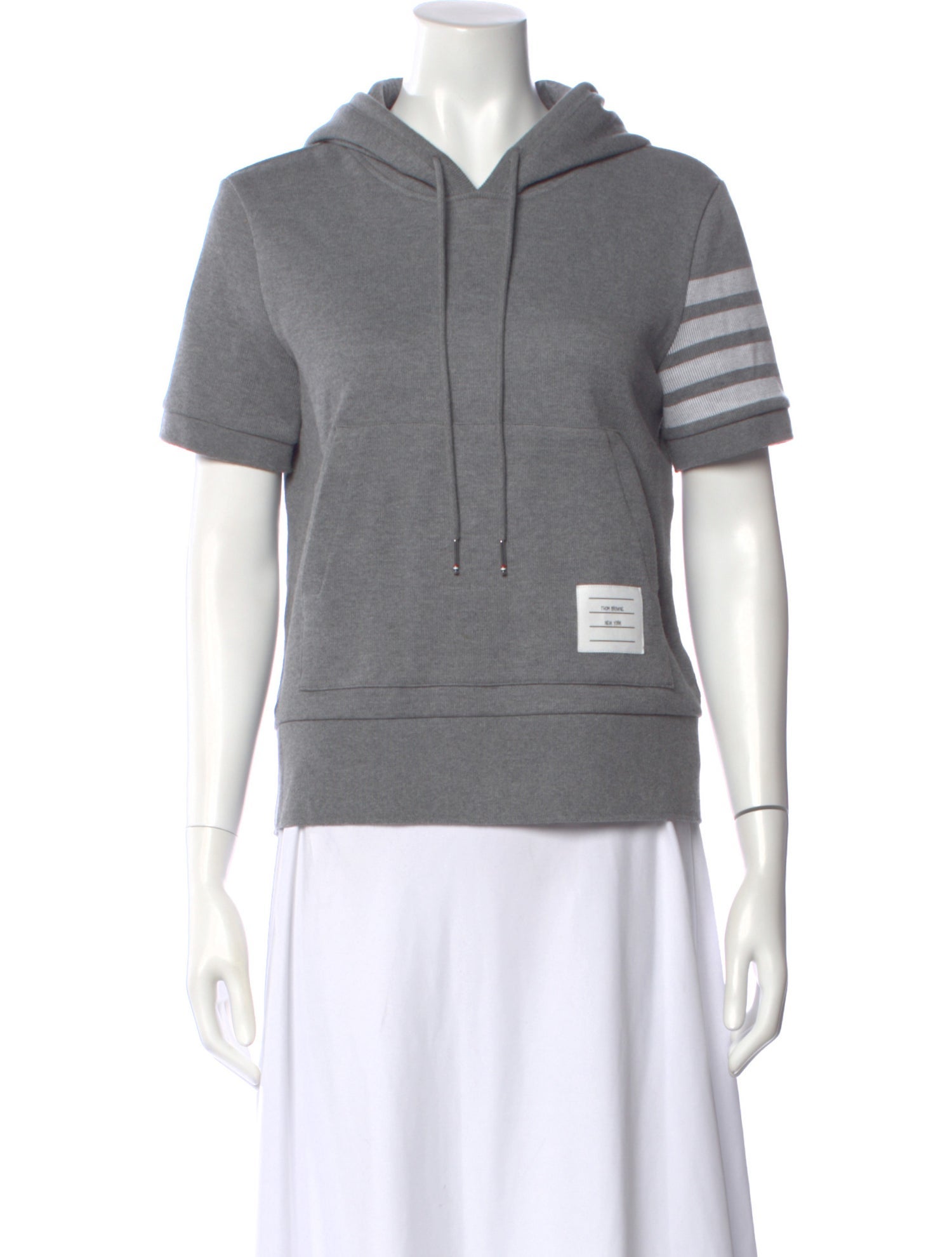 Thom Browne Striped Crew Neck Hoodie