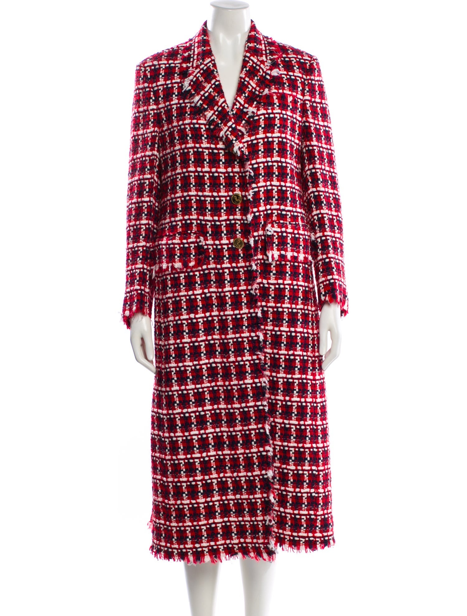 Thom Browne Plaid Print Coat w/ Tags