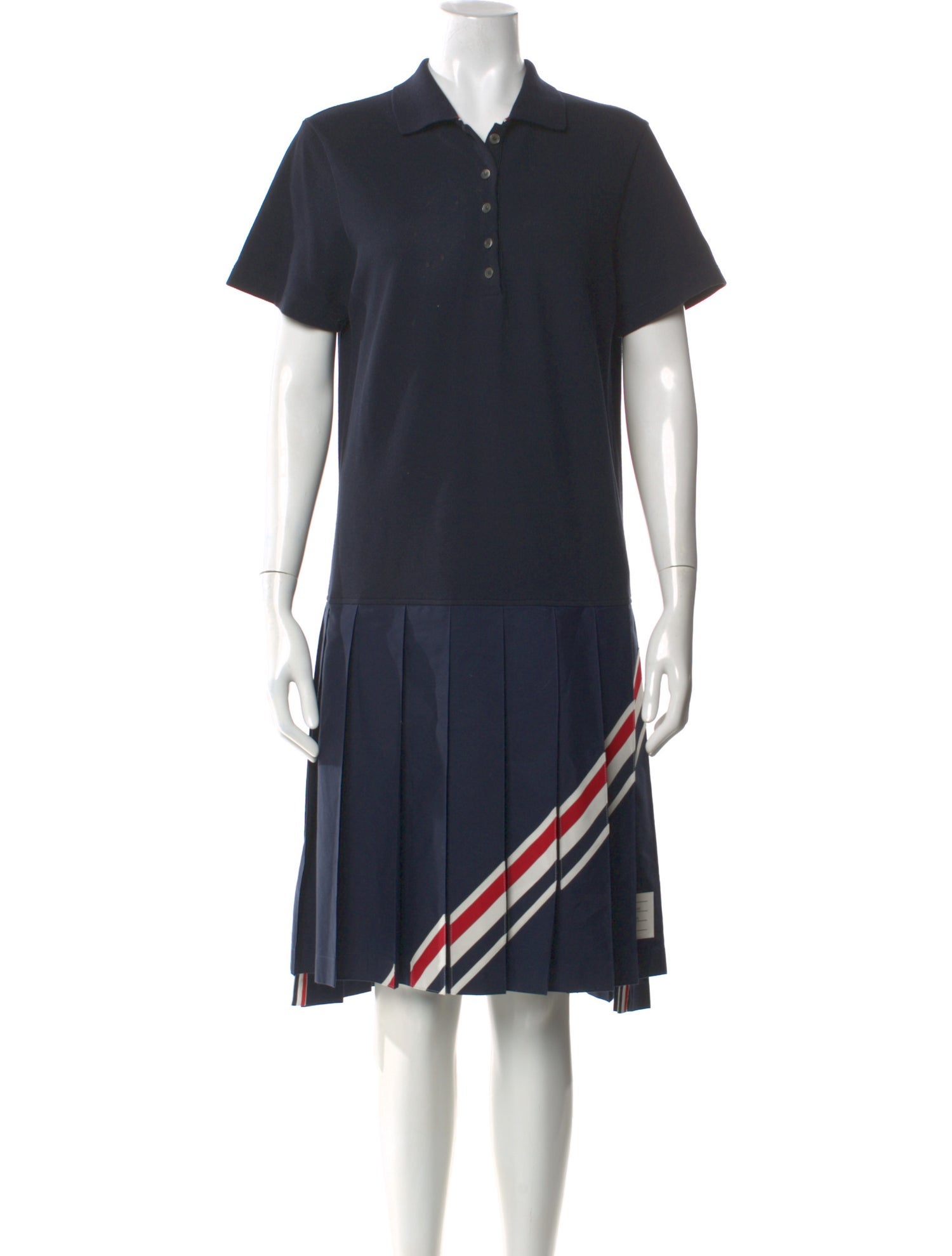 Thom Browne Striped Knee-Length Dress