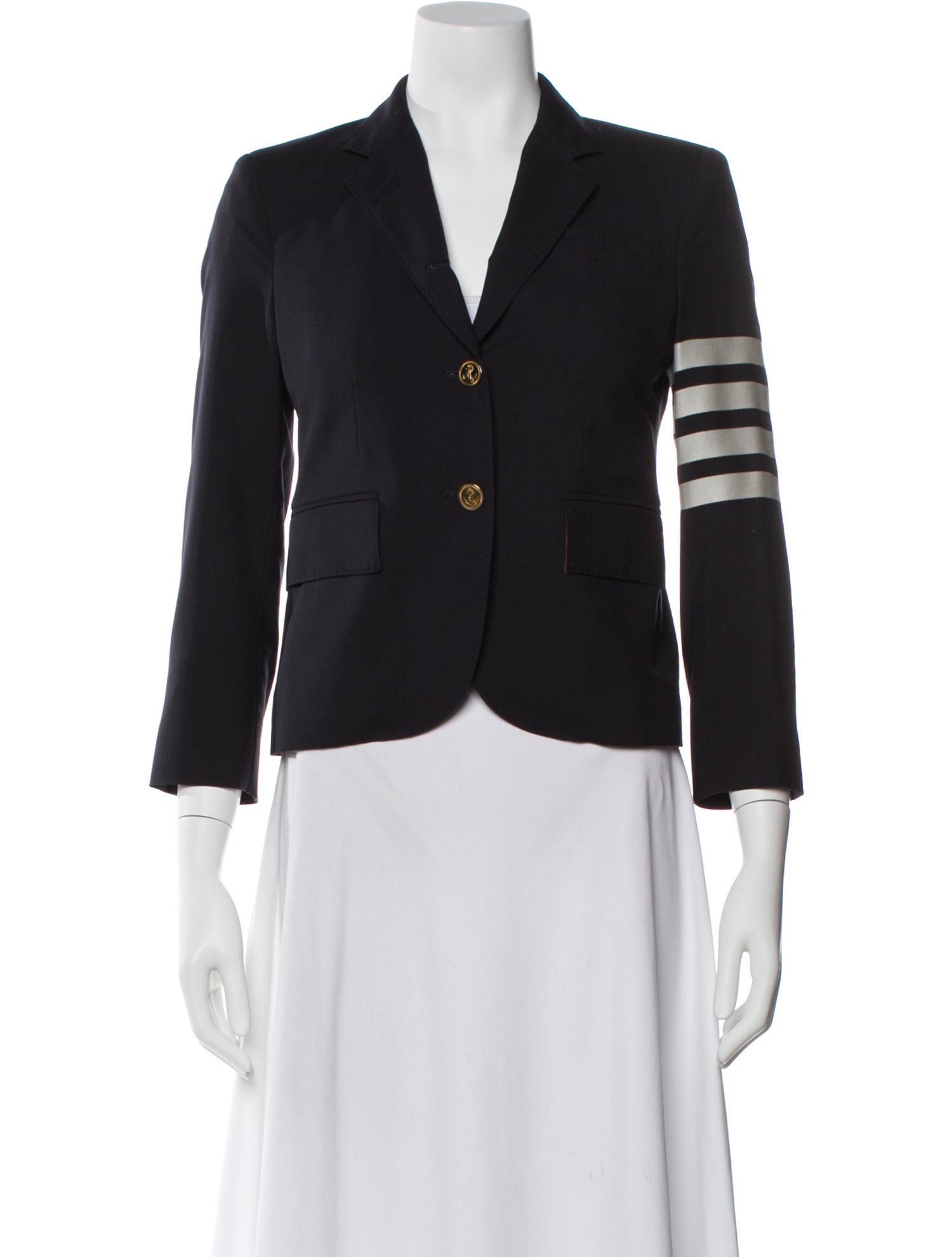 Thom Browne 4-Bar Wool Blazer