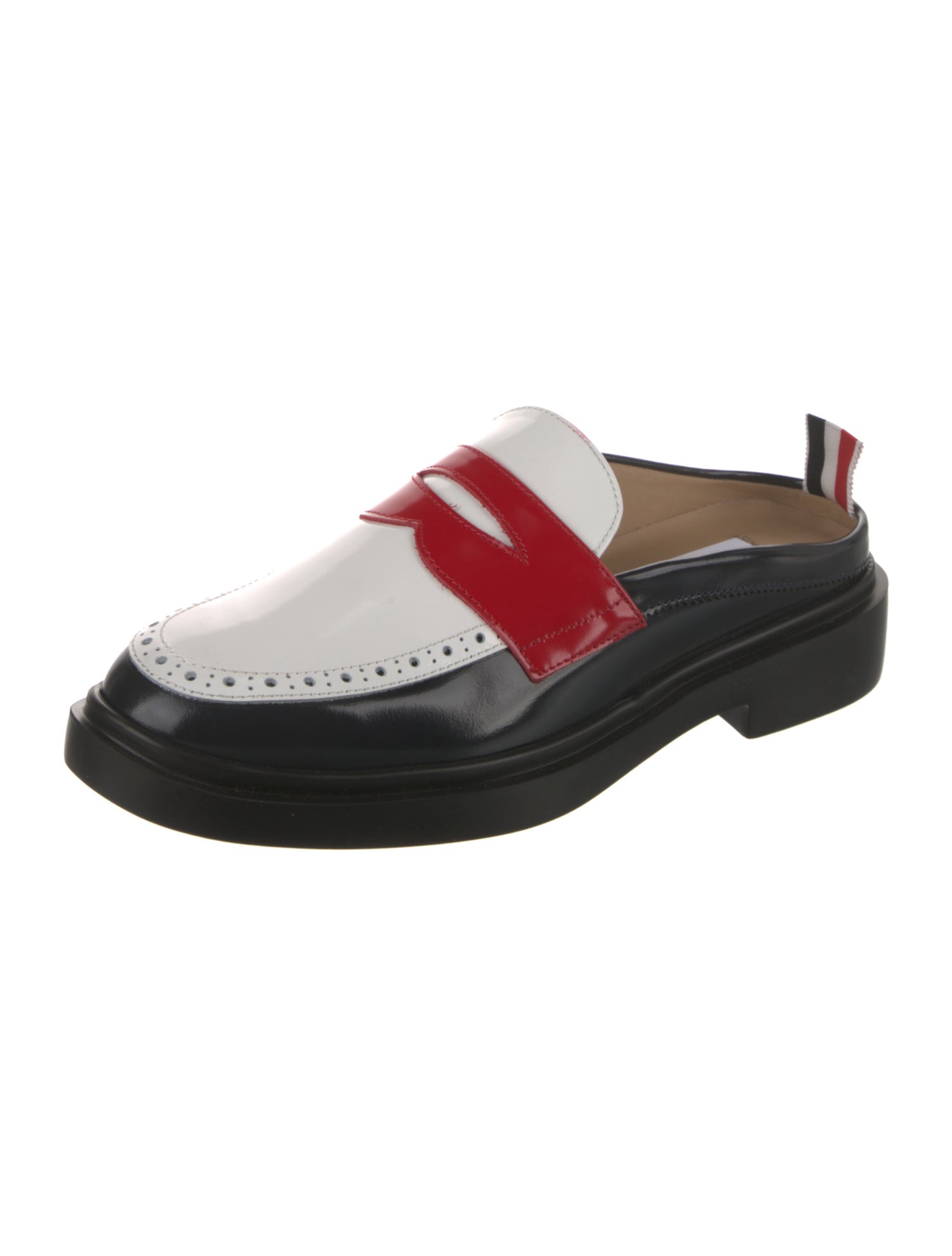 Thom Browne Patent Leather Mules