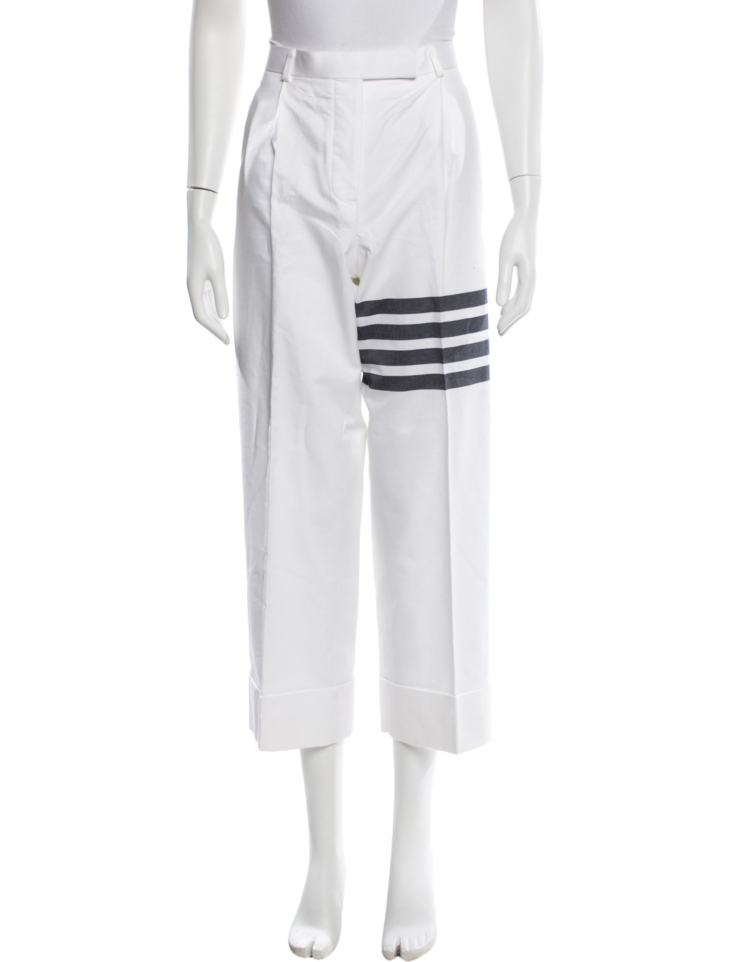 Thom Browne Graphic Print Wide Leg Pants