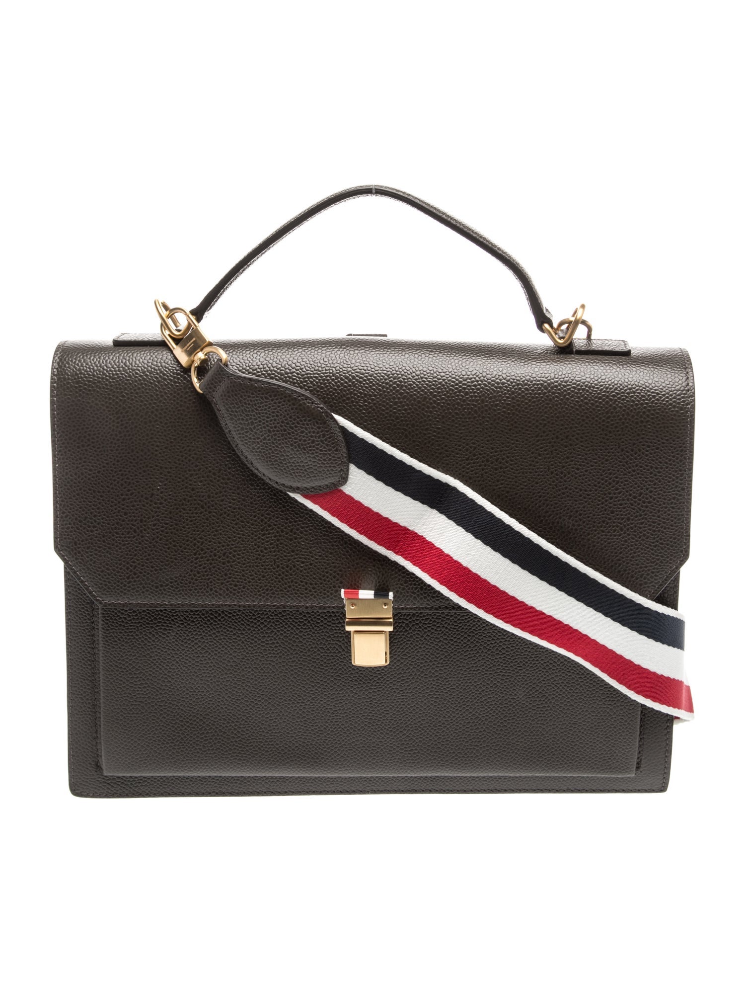 Thom Browne Leather Crossbody Bag w/ Tags