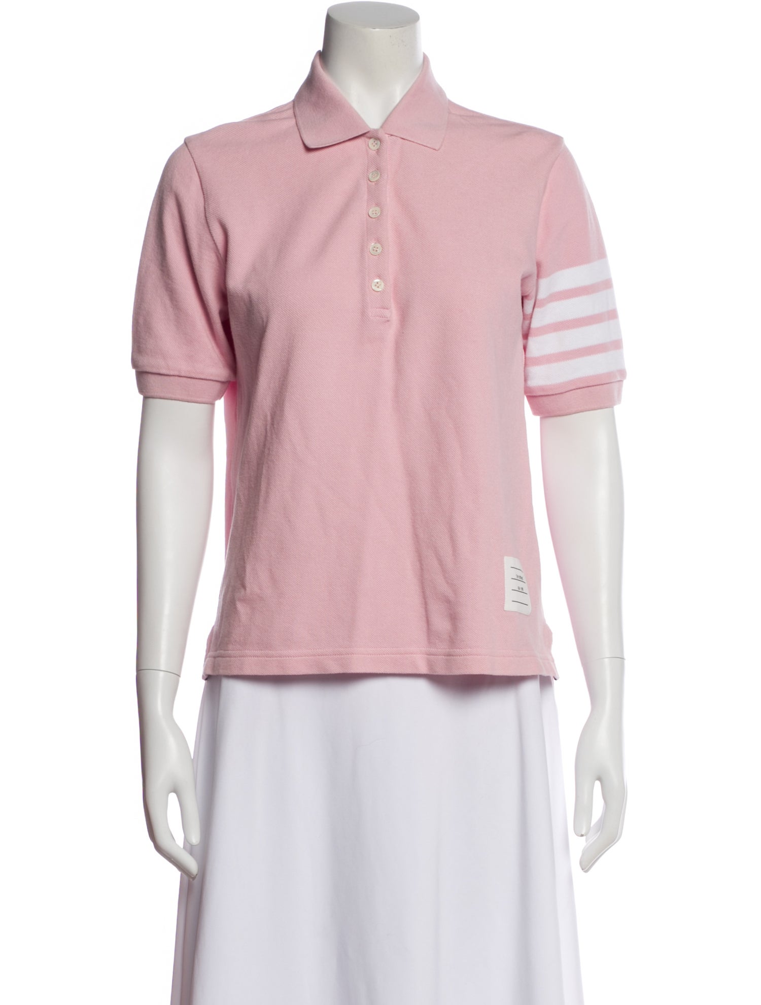 Thom Browne Crew Neck Short Sleeve Polo Shirt