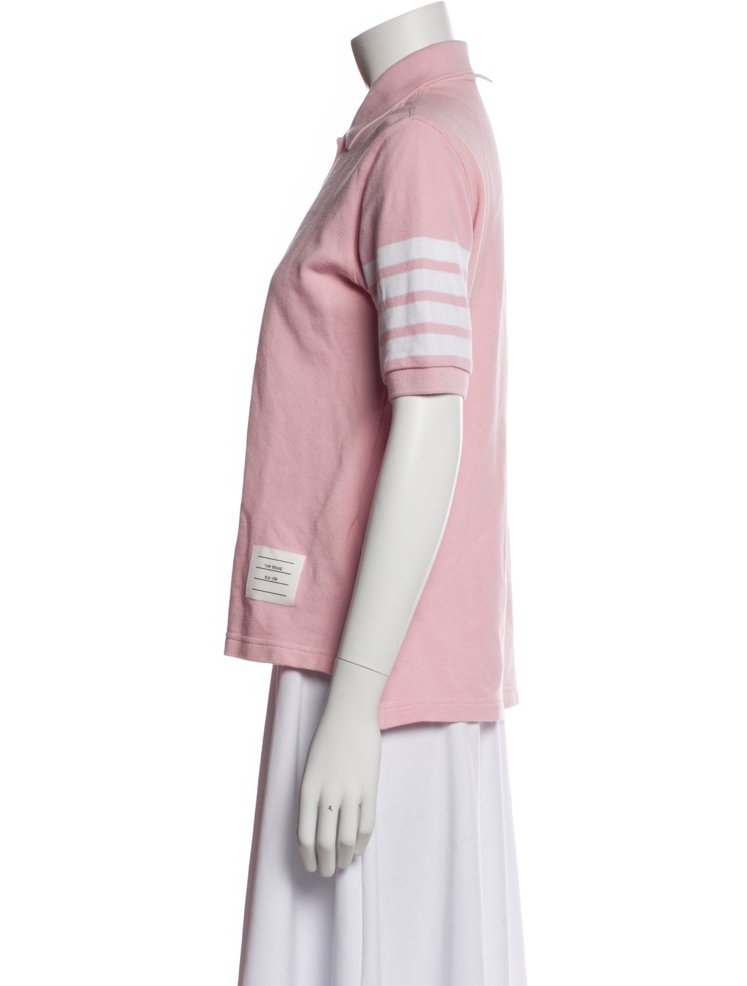 Thom Browne Crew Neck Short Sleeve Polo Shirt