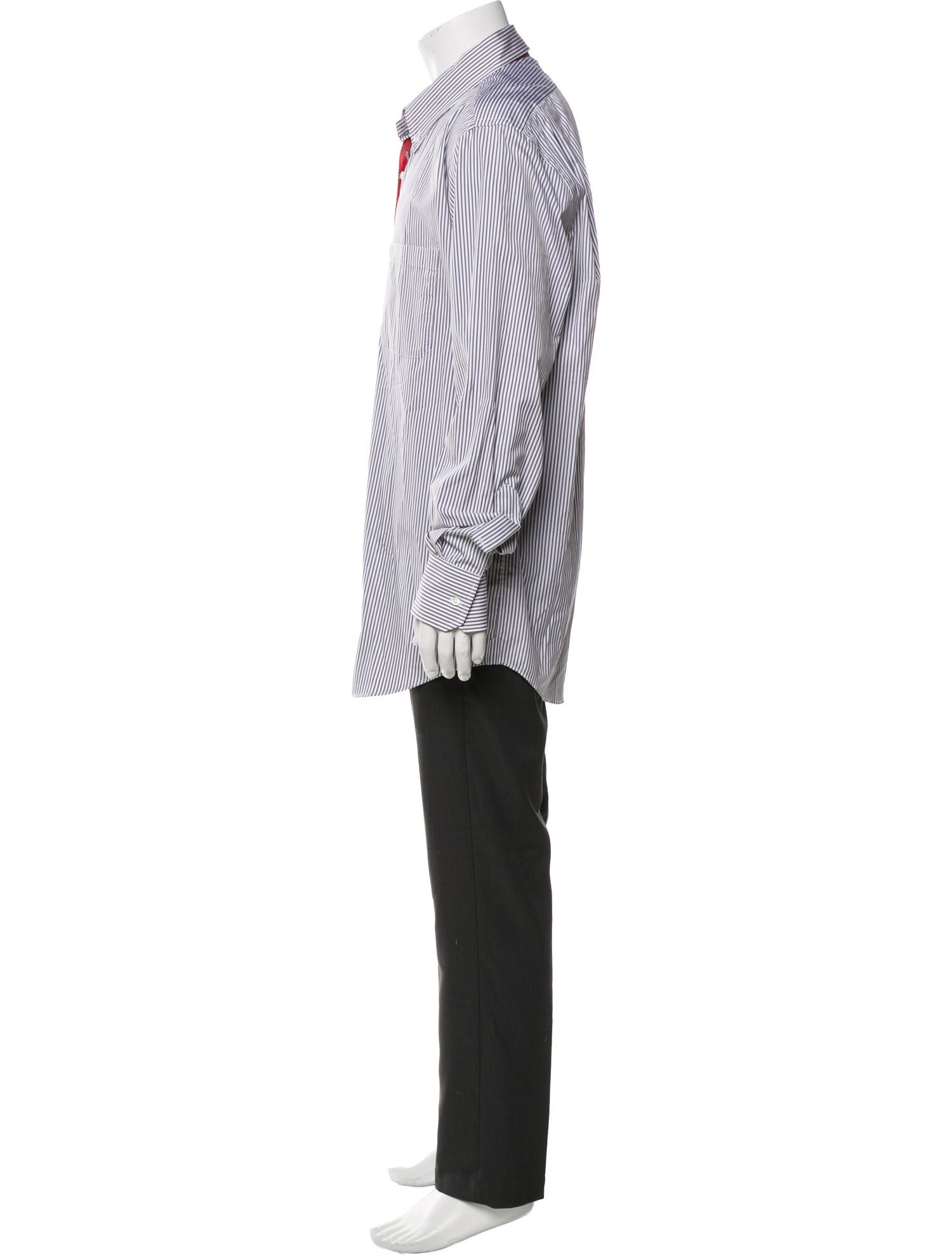 Thom Browne Striped Long Sleeve Shirt