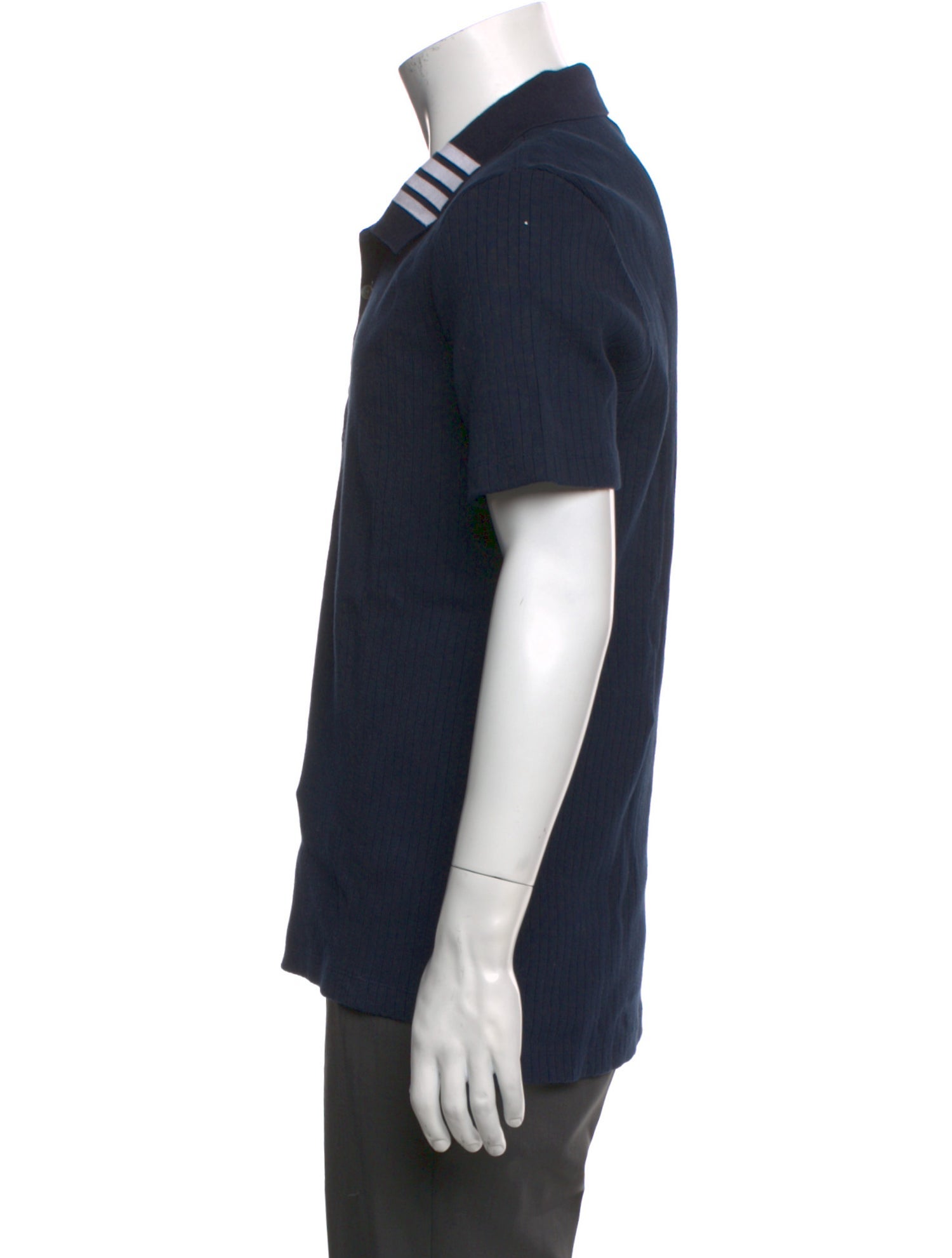 Thom Browne 4-Bar Crew Neck Polo Shirt