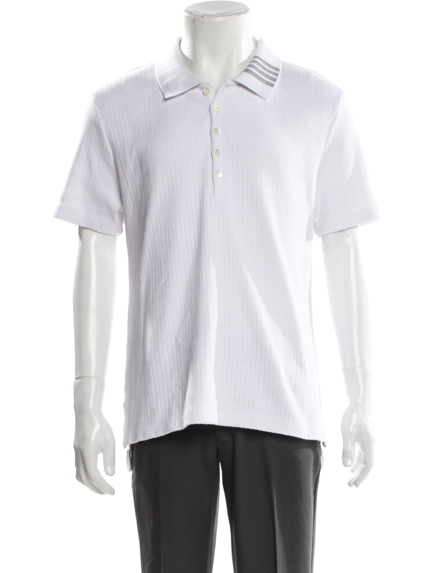 Thom Browne Crew Neck Short Sleeve Polo Shirt
