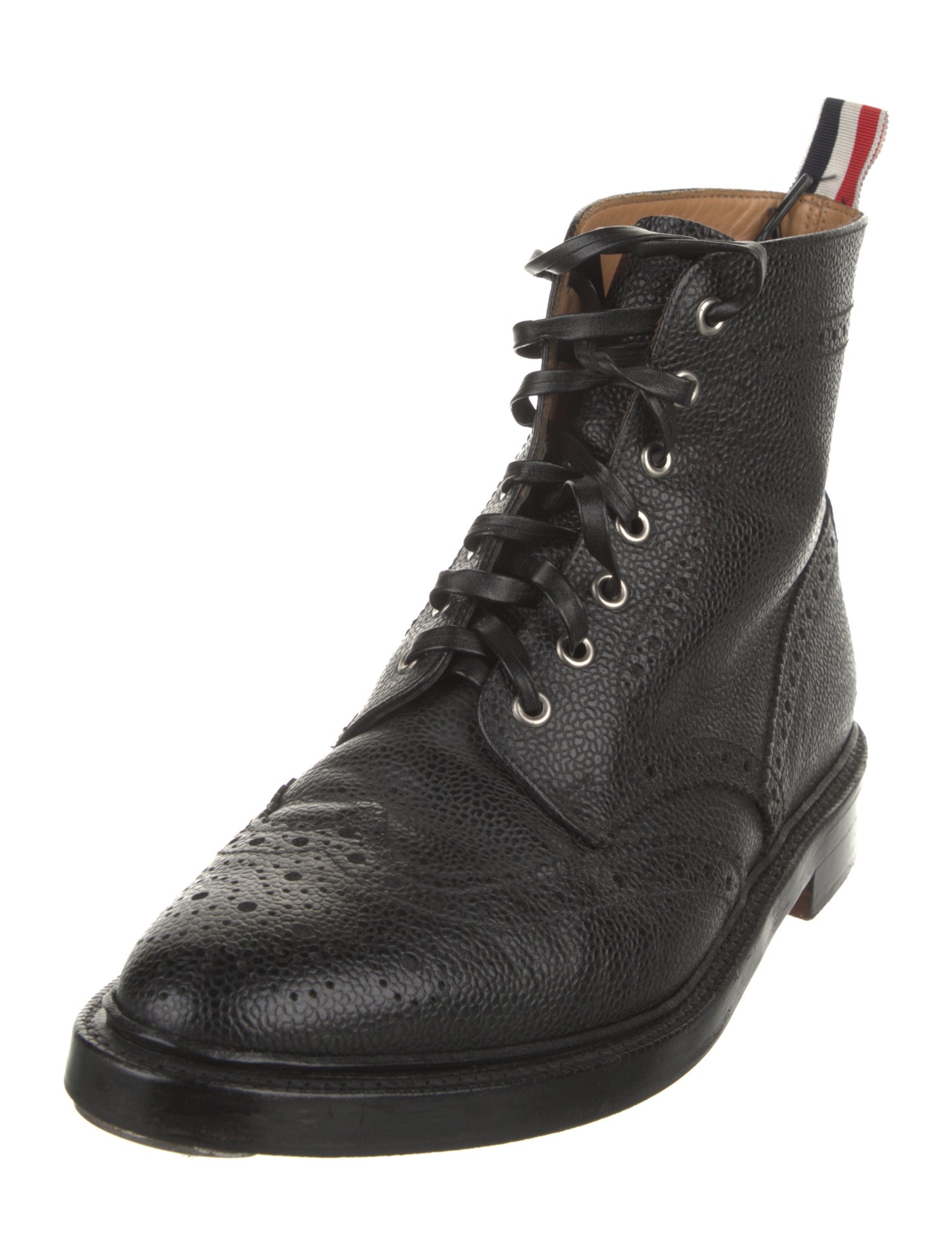 Thom Browne Leather Combat Boots