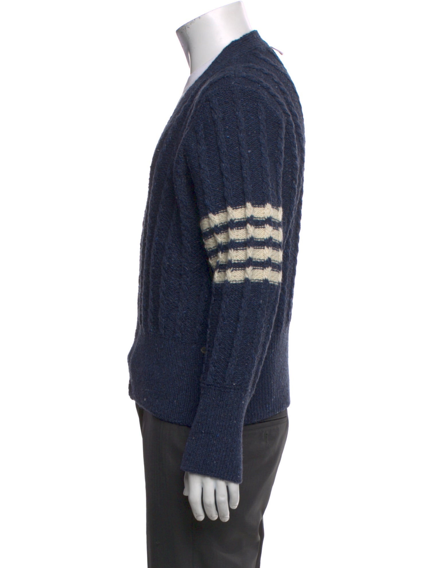 Thom Browne Wool Striped Cardigan