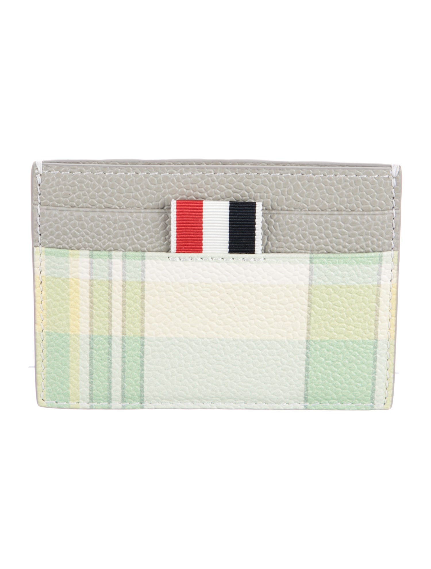 Thom Browne Leather Printed Card Holder w/ Tags