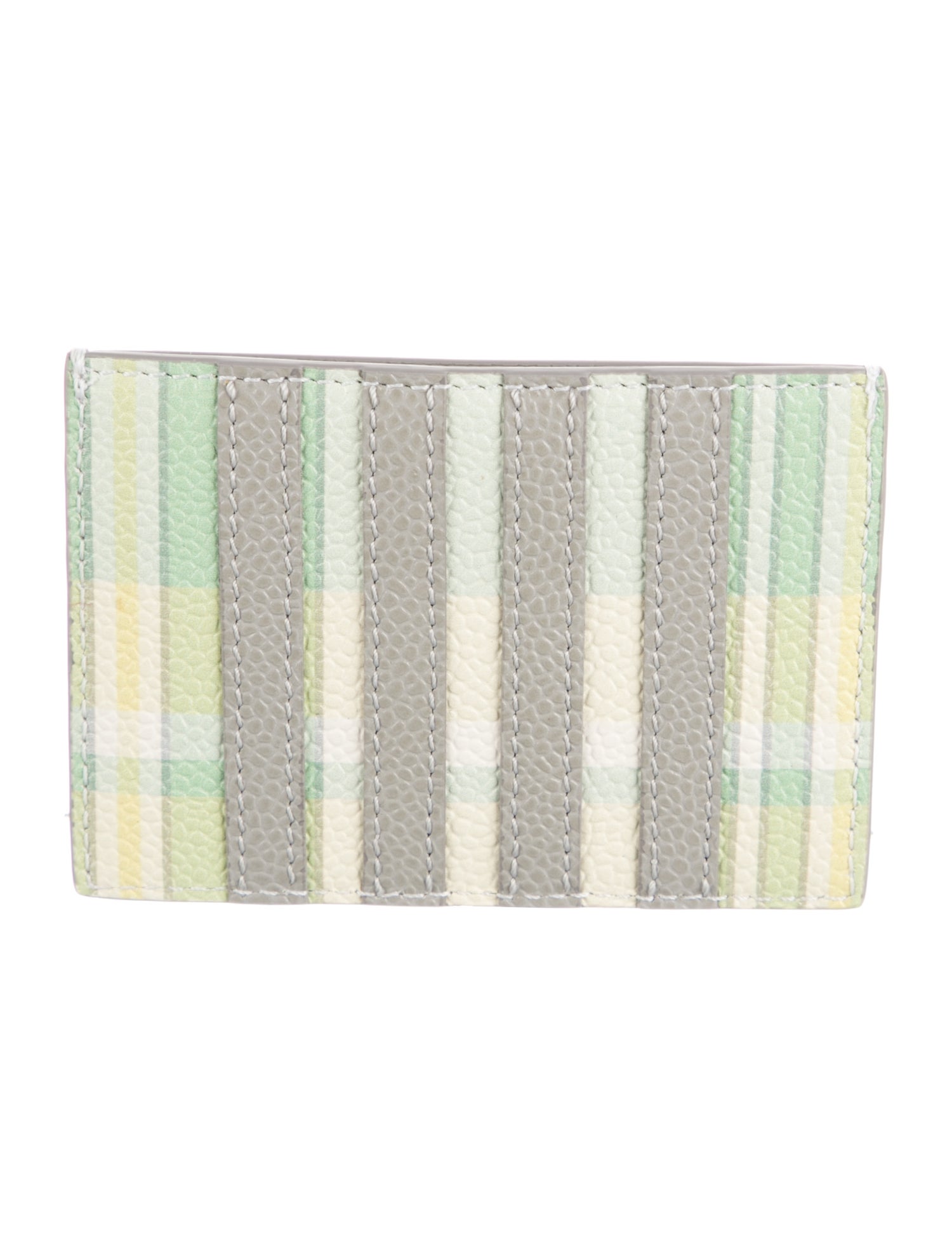 Thom Browne Leather Printed Card Holder w/ Tags