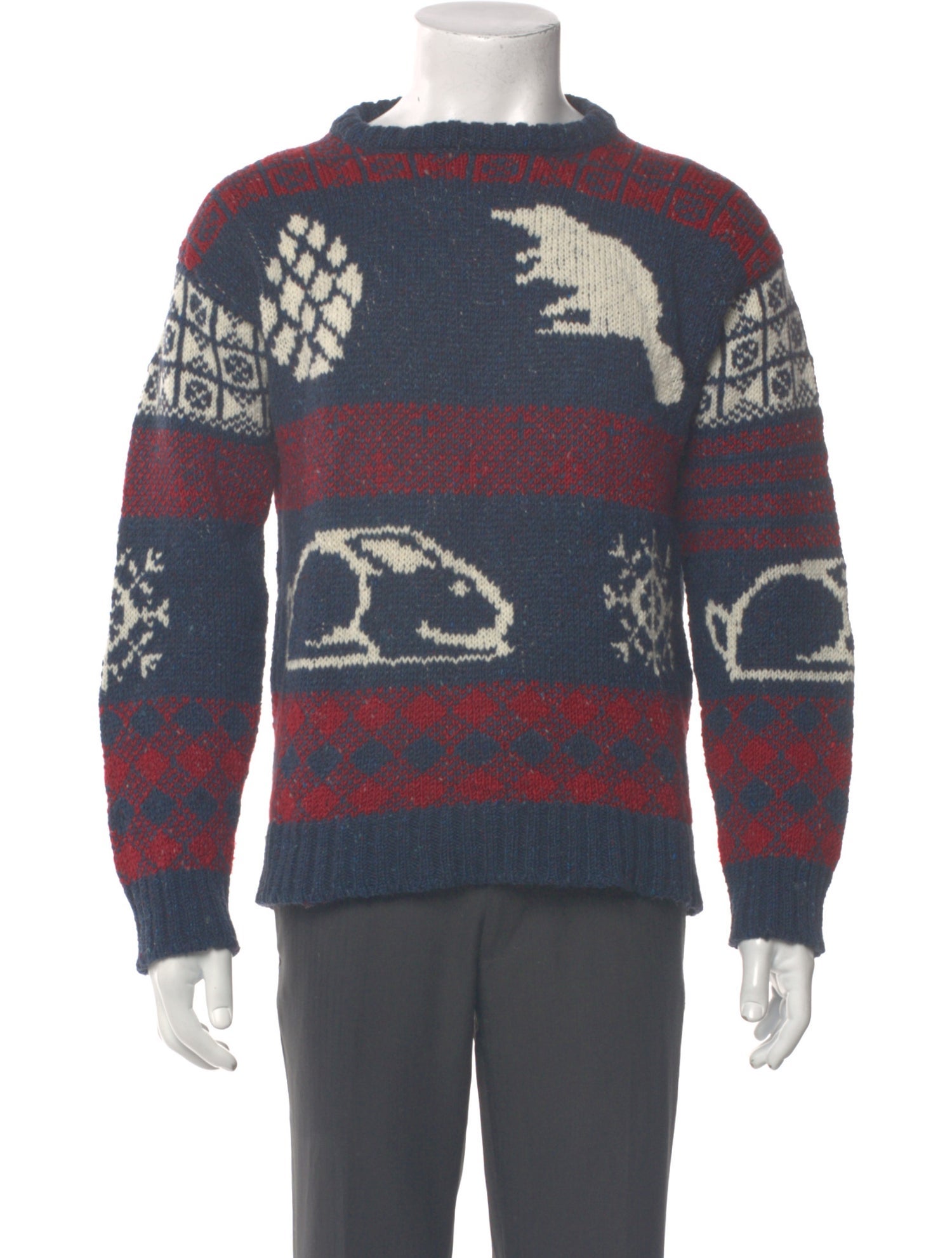 Thom Browne Wool Printed Pullover
