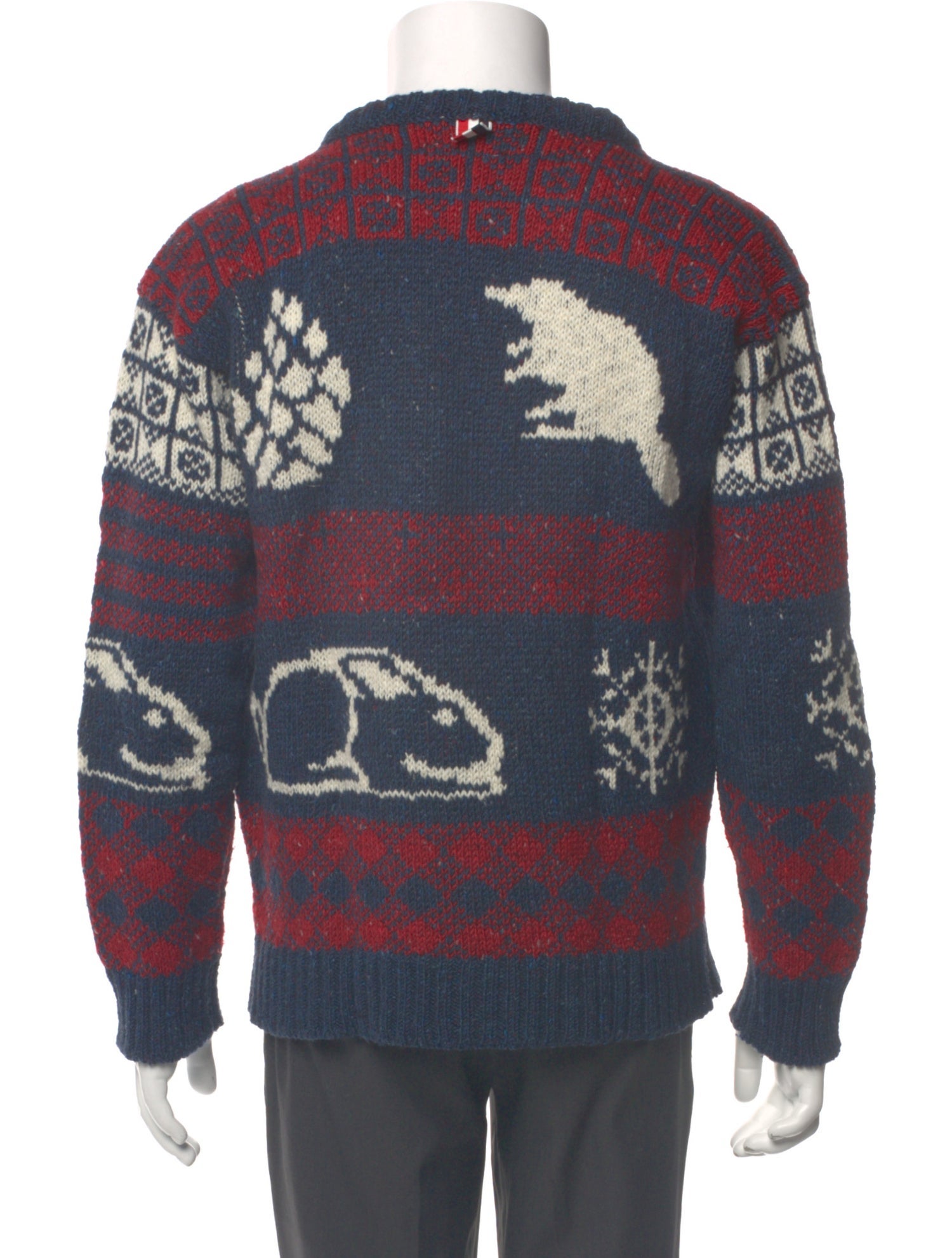 Wool Printed Pullover