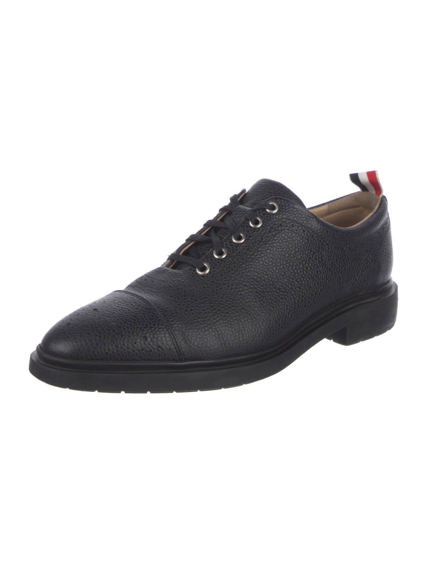 Thom Browne Leather Lasercut Accents Oxfords