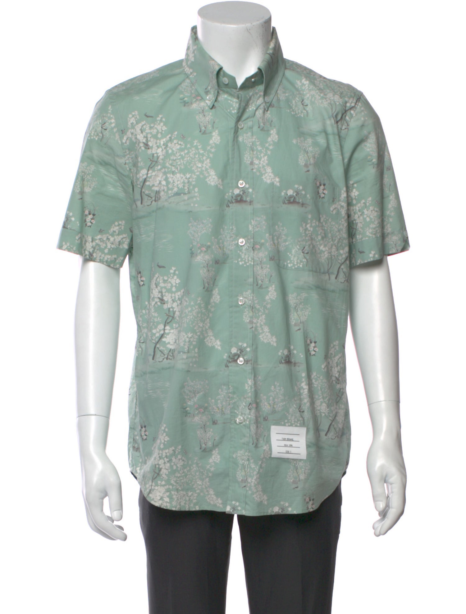 Thom Browne Printed Short Sleeve Shirt