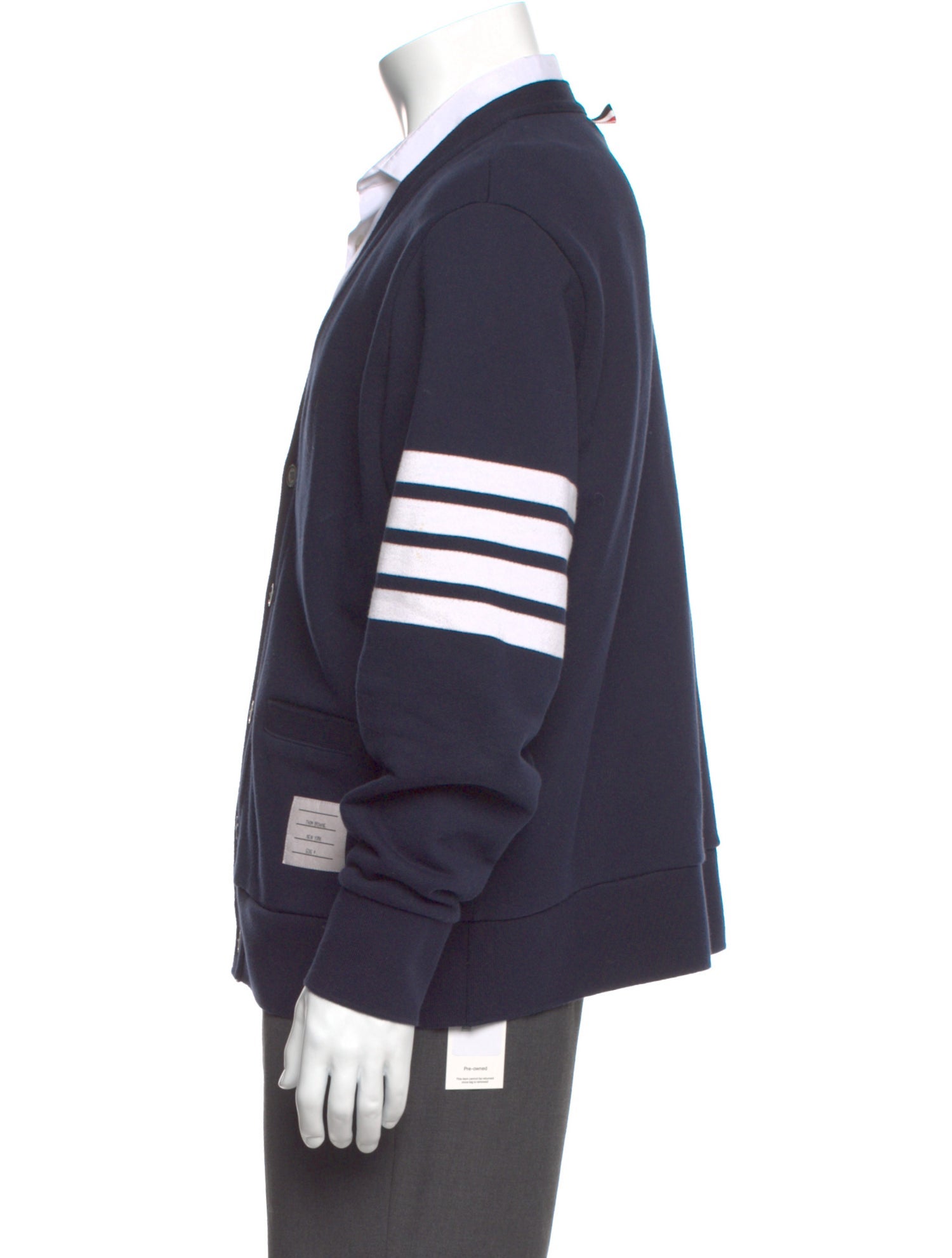 Thom Browne V-Neck Long Sleeve Cardigan