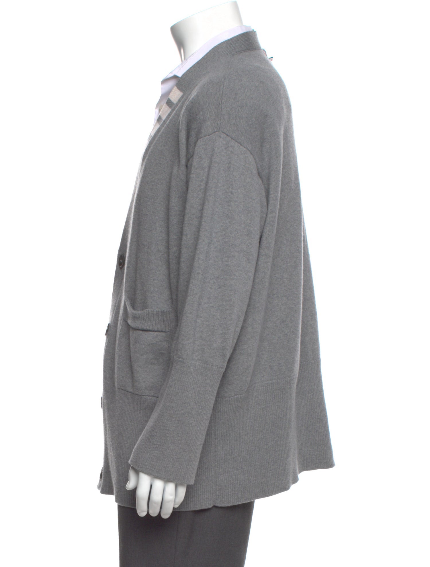 Thom Browne Merino Wool V-Neck Cardigan