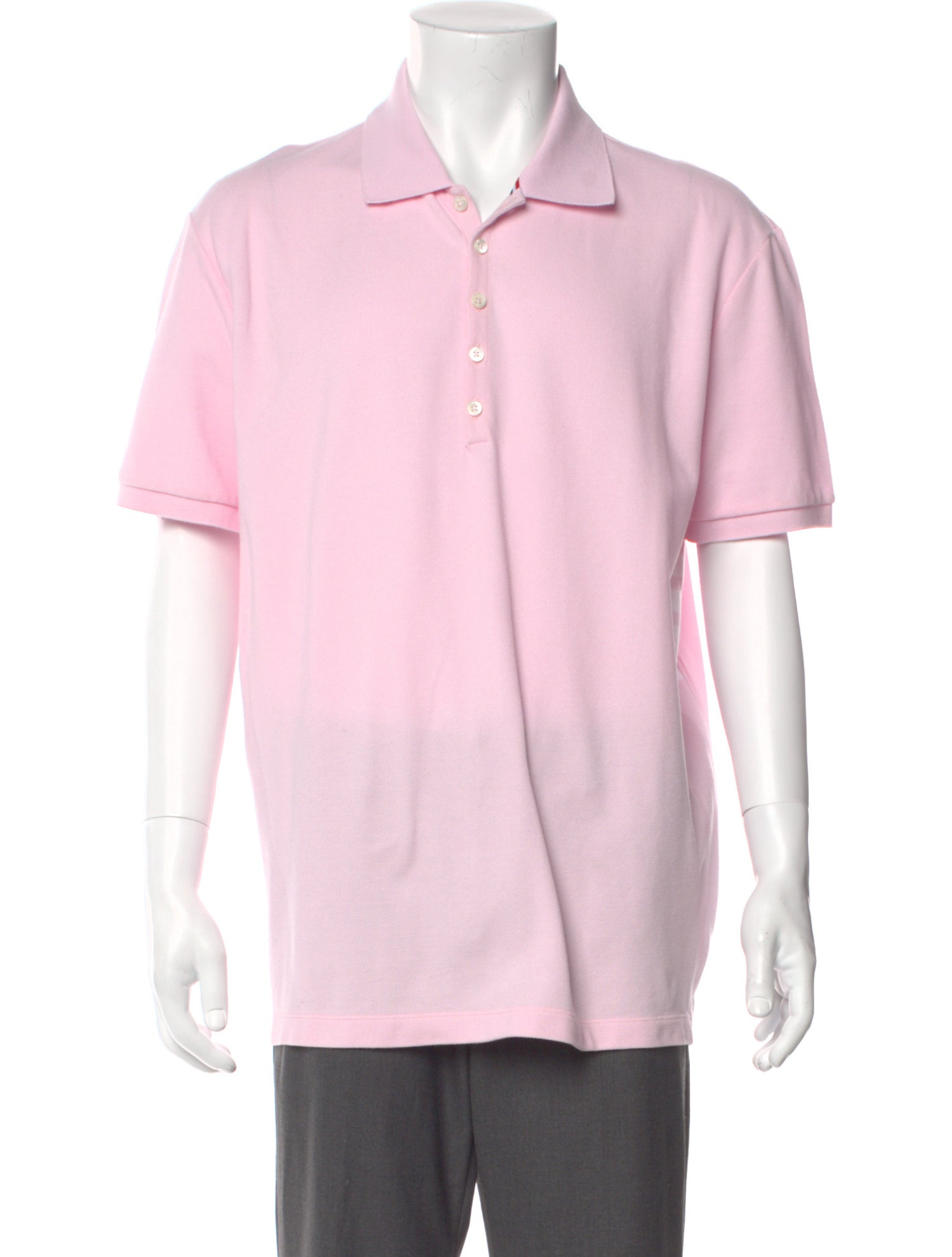 Thom Browne V-Neck Short Sleeve Polo Shirt