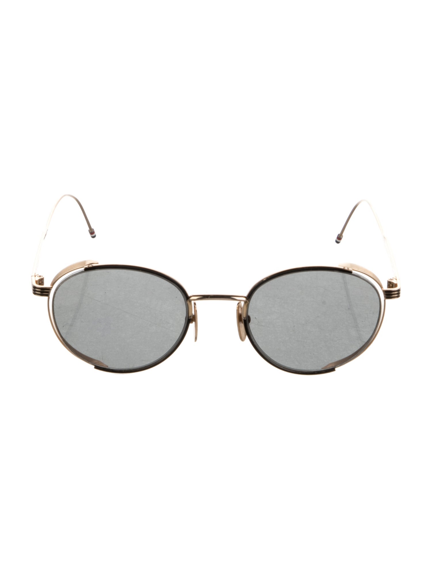 Thom Browne Round Mirrored Sunglasses