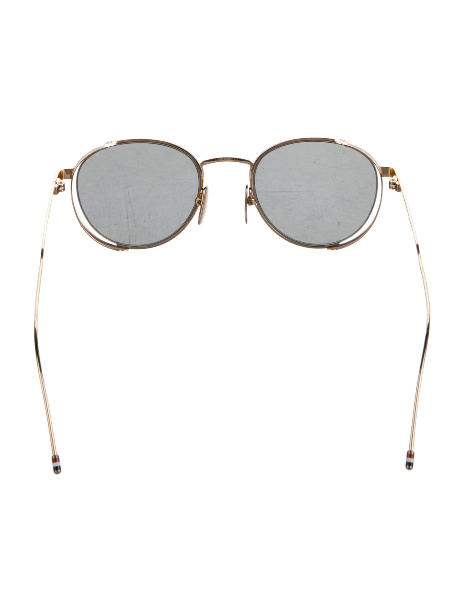 Thom Browne Round Mirrored Sunglasses