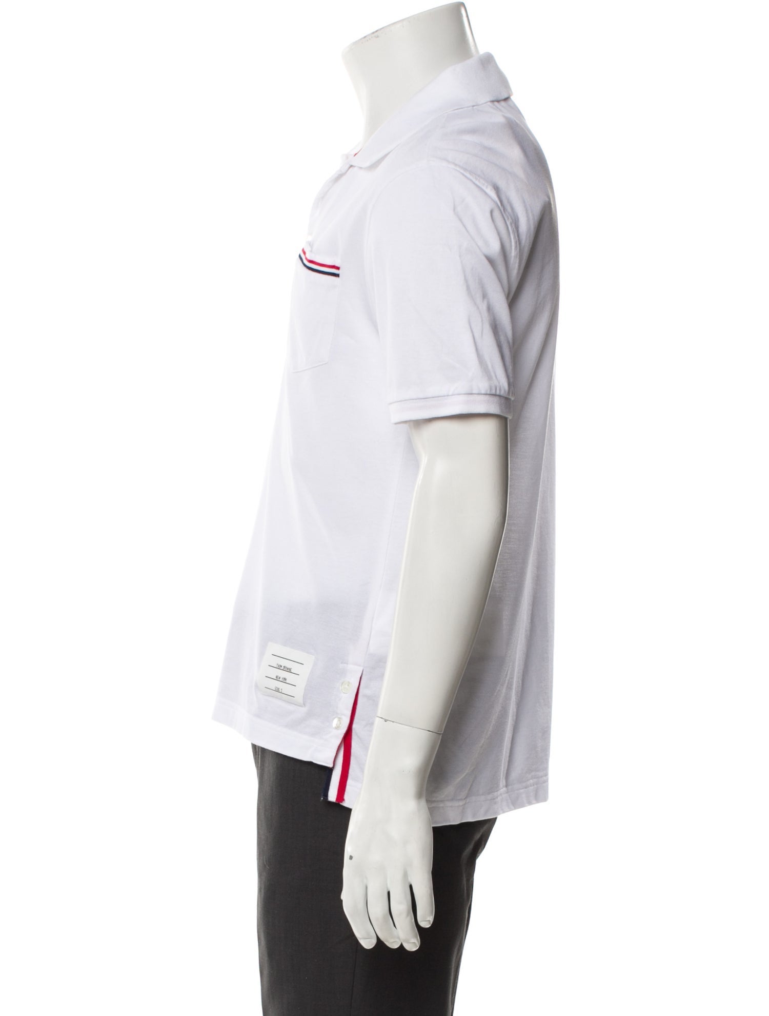 Thom Browne Collar Short Sleeve Polo Shirt