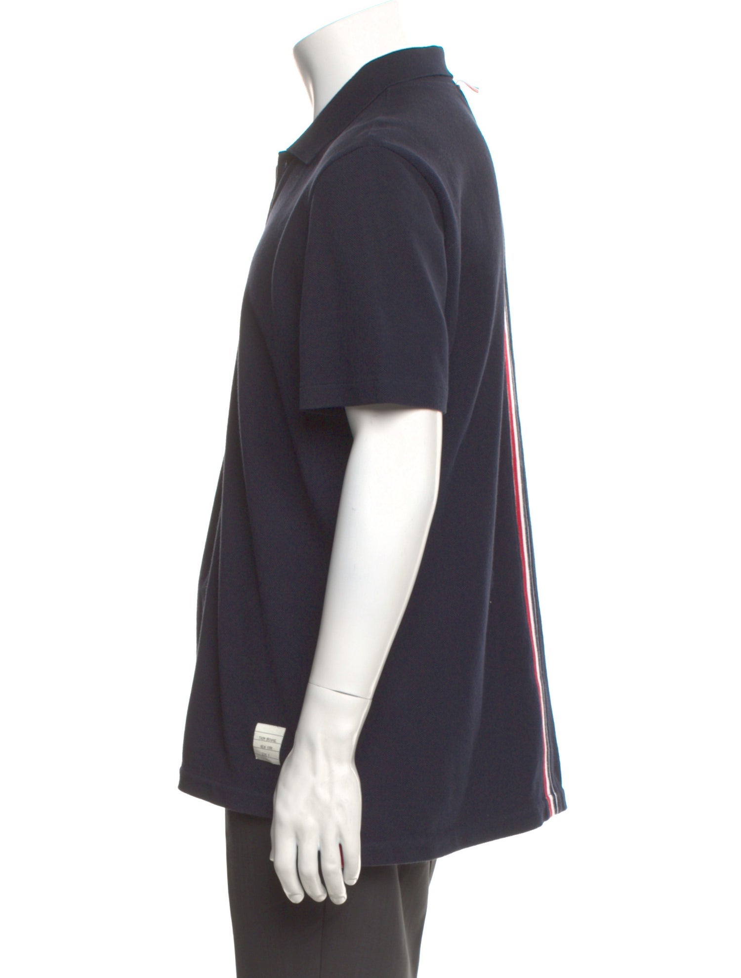 Thom Browne Collar Short Sleeve Polo Shirt