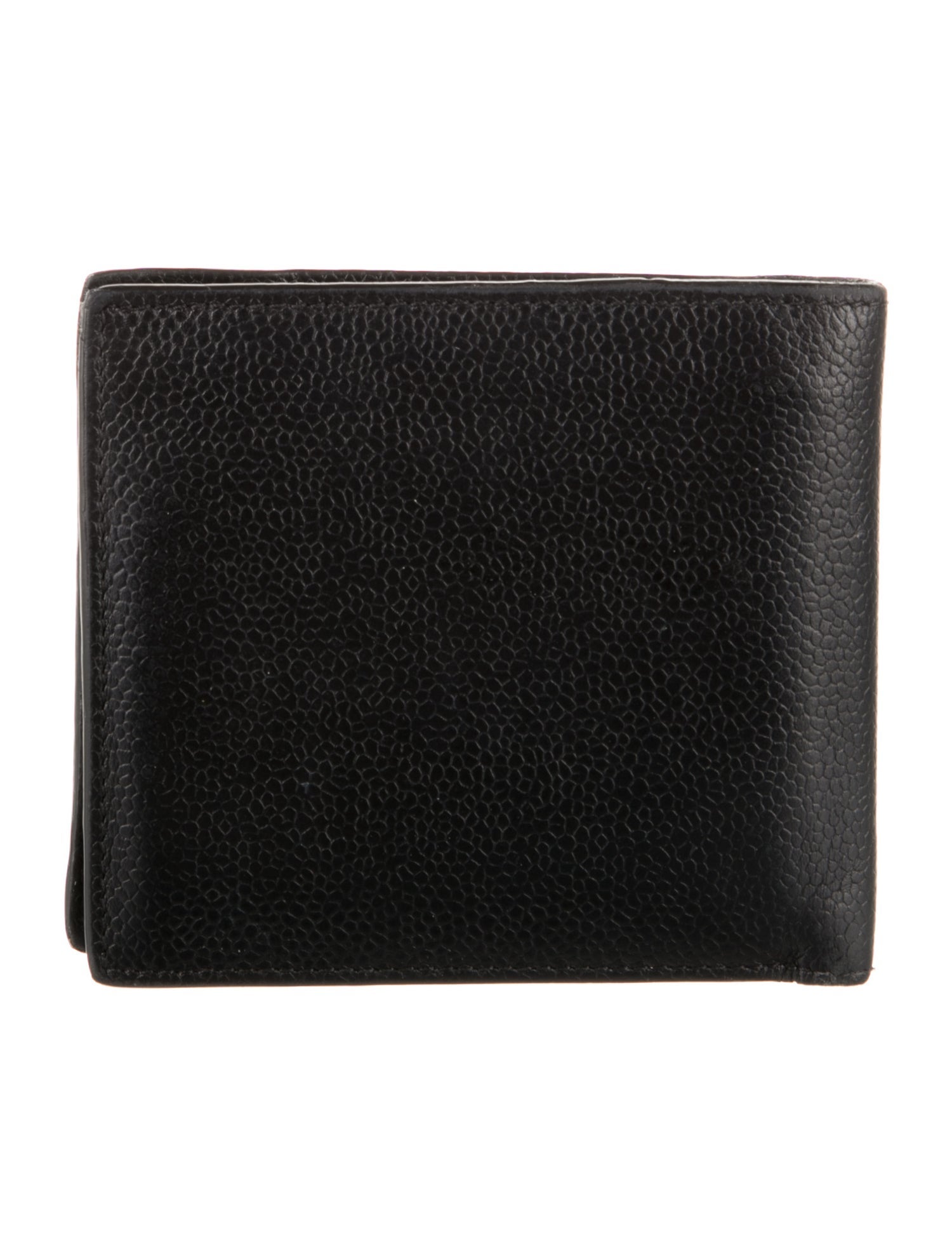 Thom Browne Leather Striped Bifold Wallet