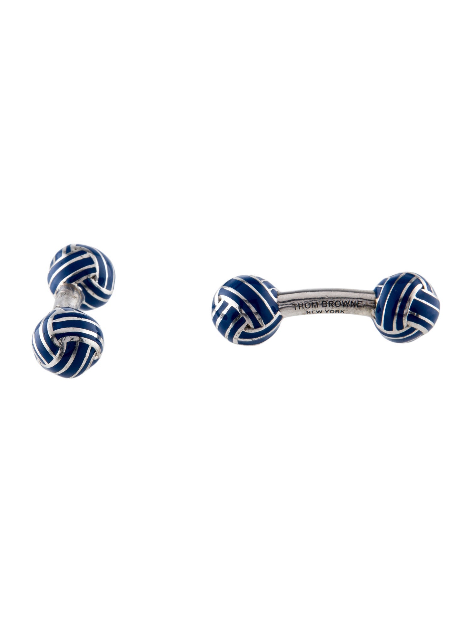 Thom Browne Enamel Knot Cufflinks