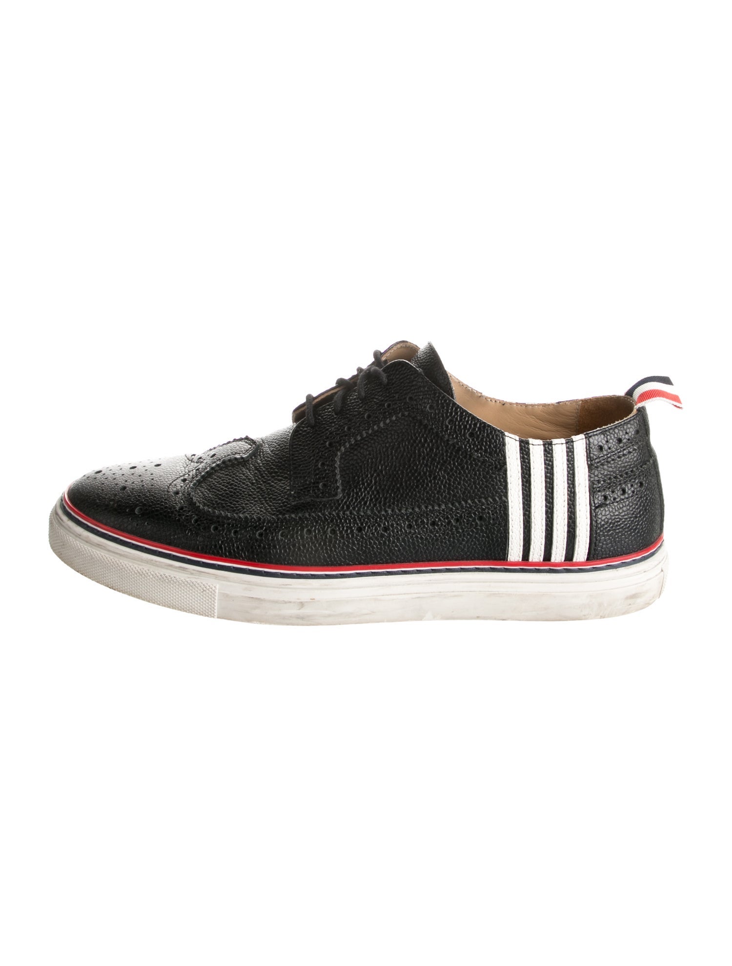 Thom Browne Leather Printed Sneakers