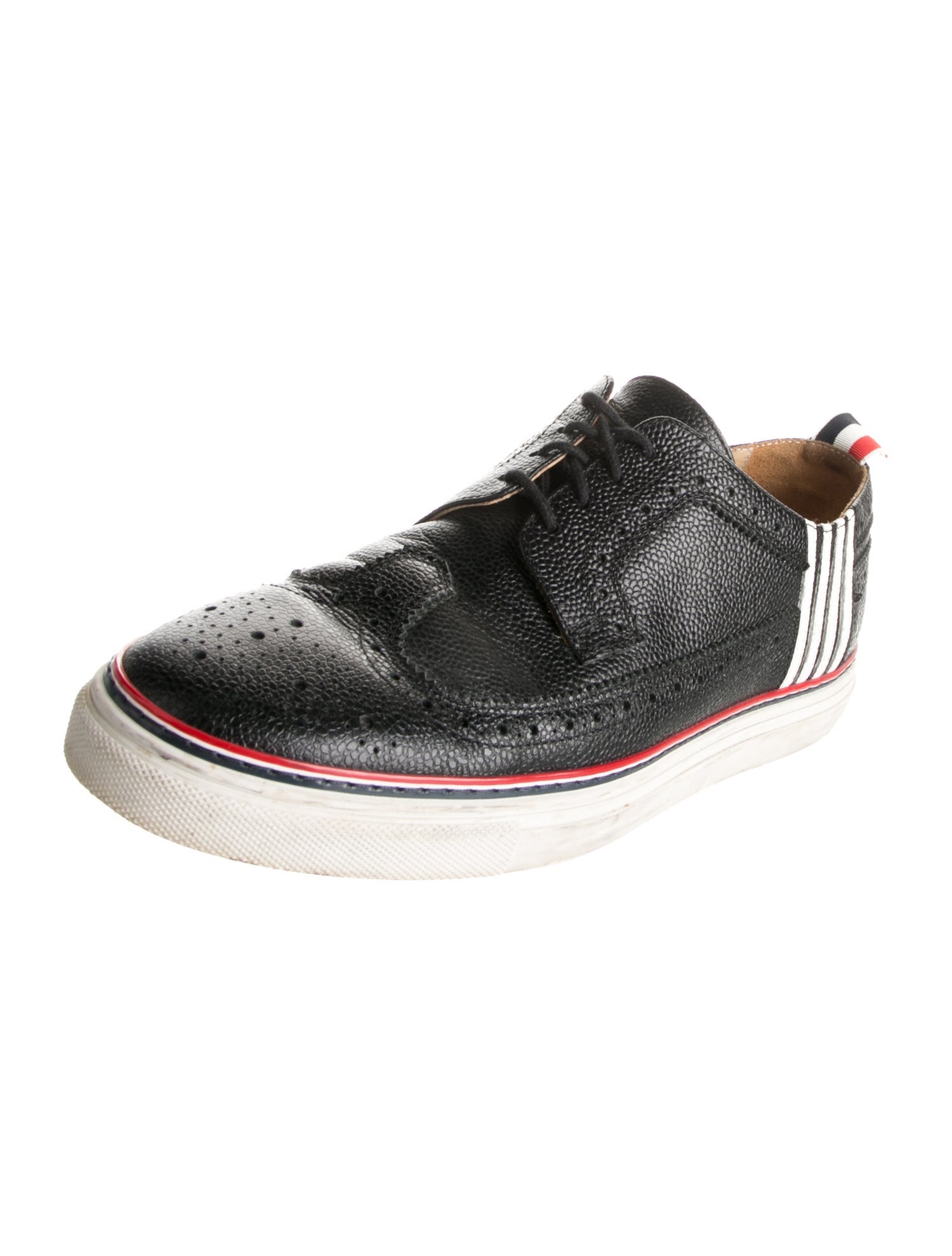 Thom Browne Leather Printed Sneakers