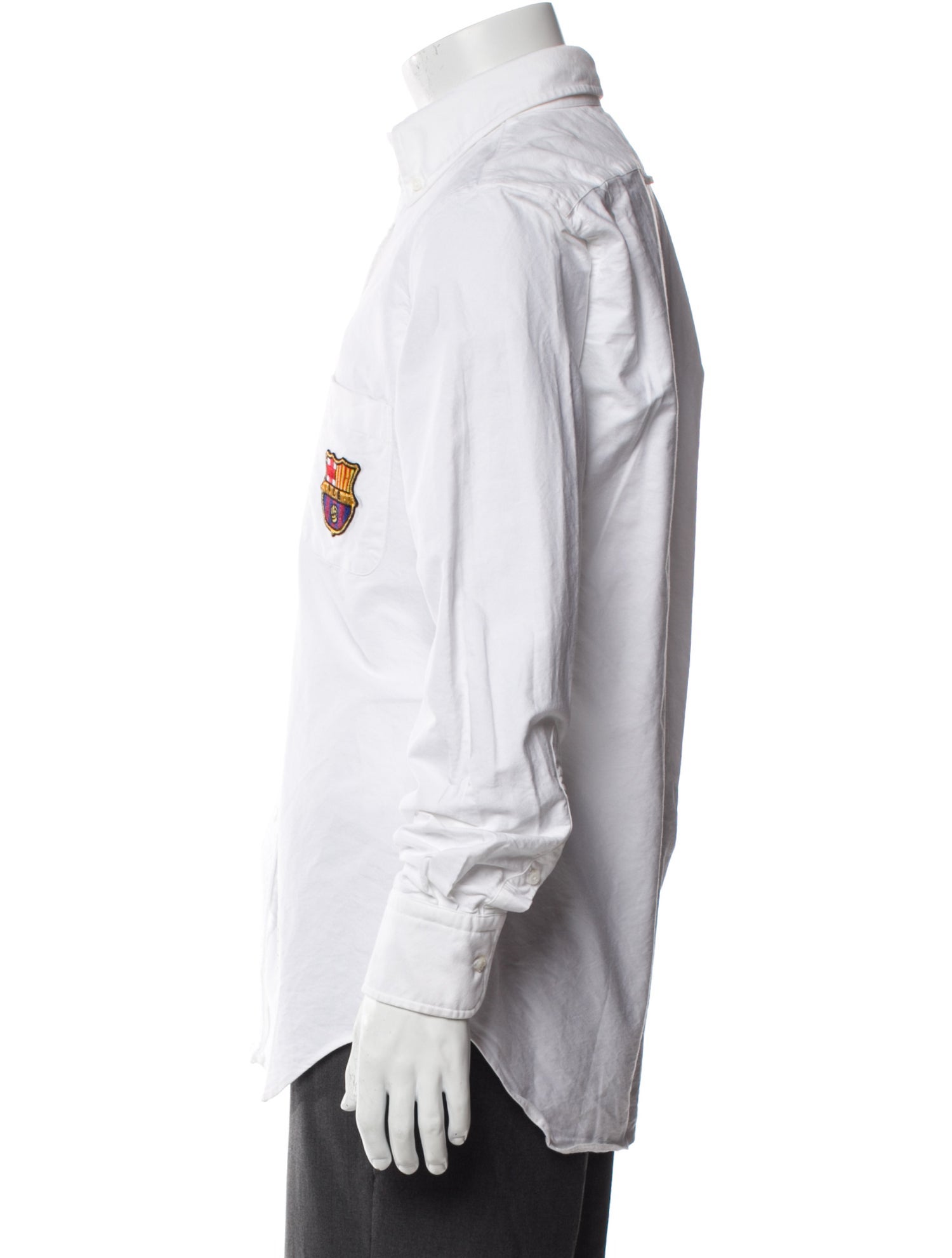 Thom Browne x Barcelona FC Long Sleeve Dress Shirt