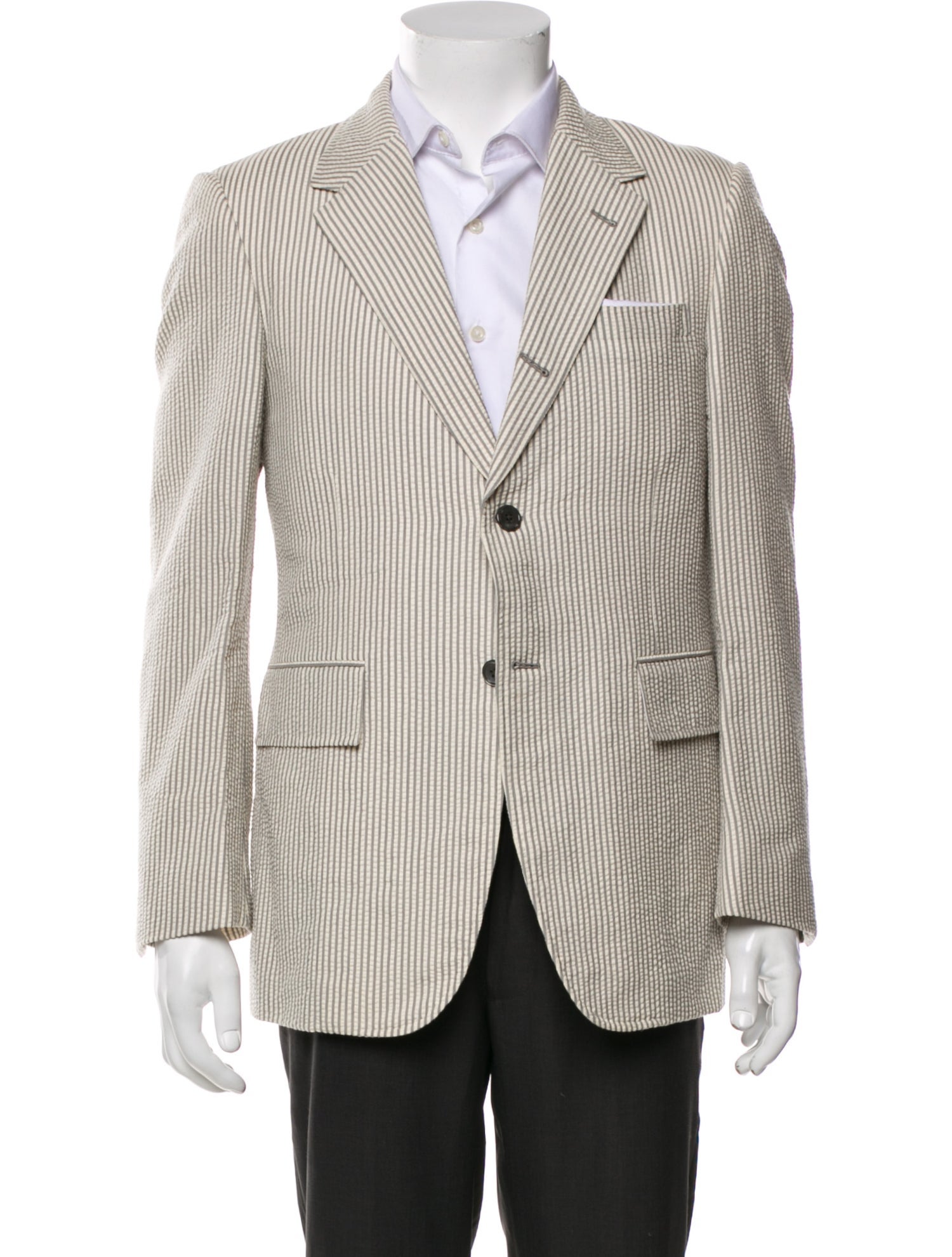 Thom Browne Cashmere Striped Blazer