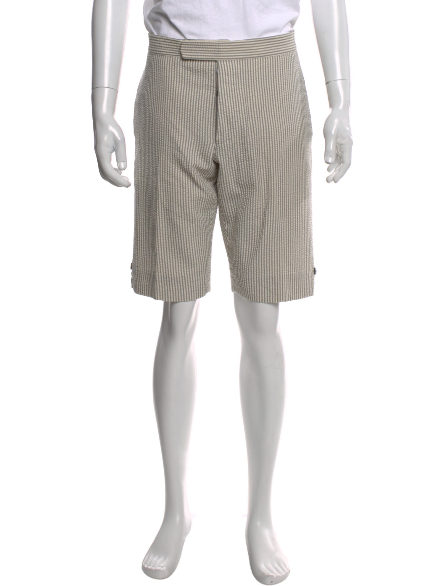 Thom Browne Cashmere Flat Front Shorts